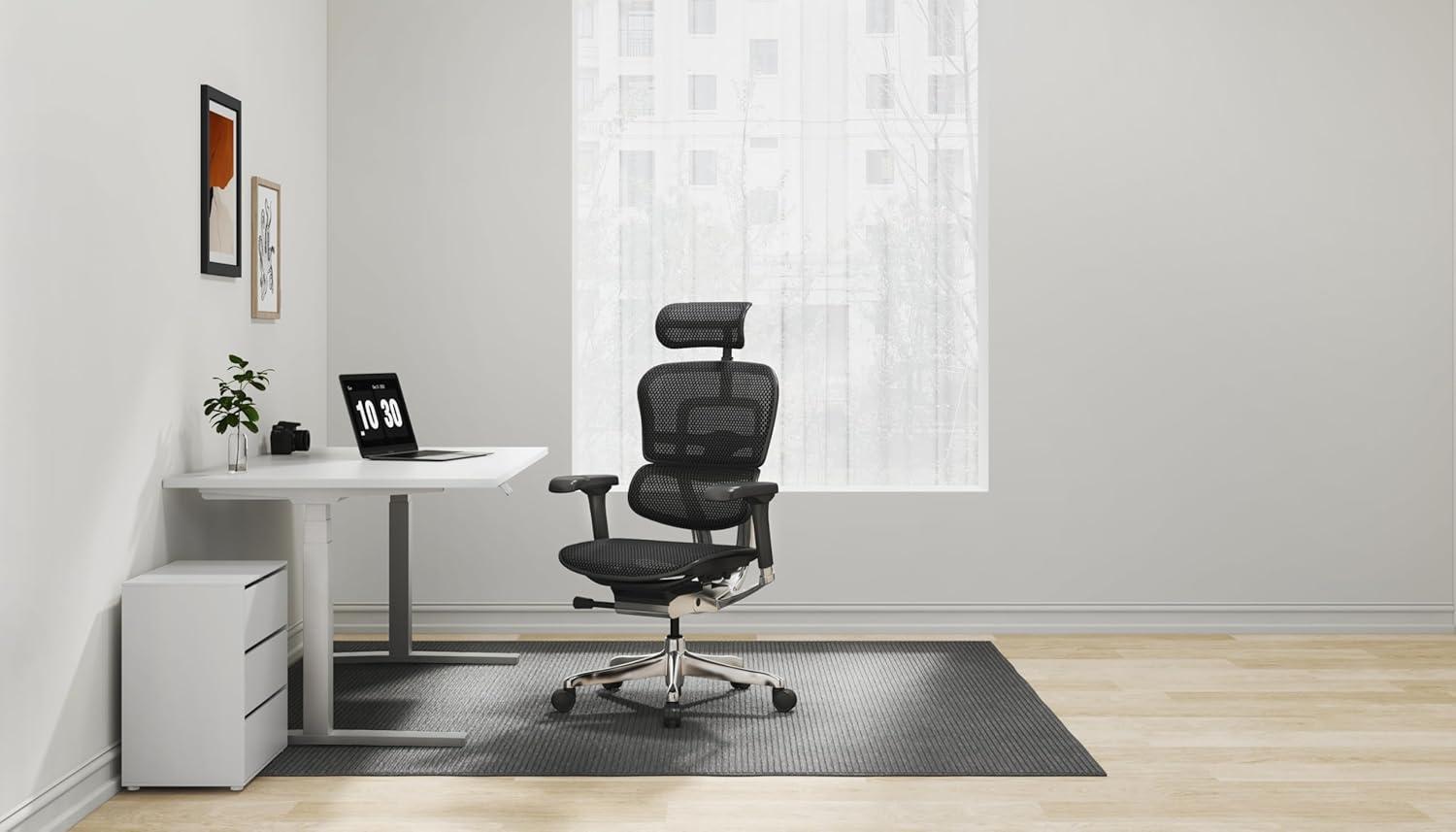 Eurotech High Back Mesh Task Chair Black (ME7ERG(N))