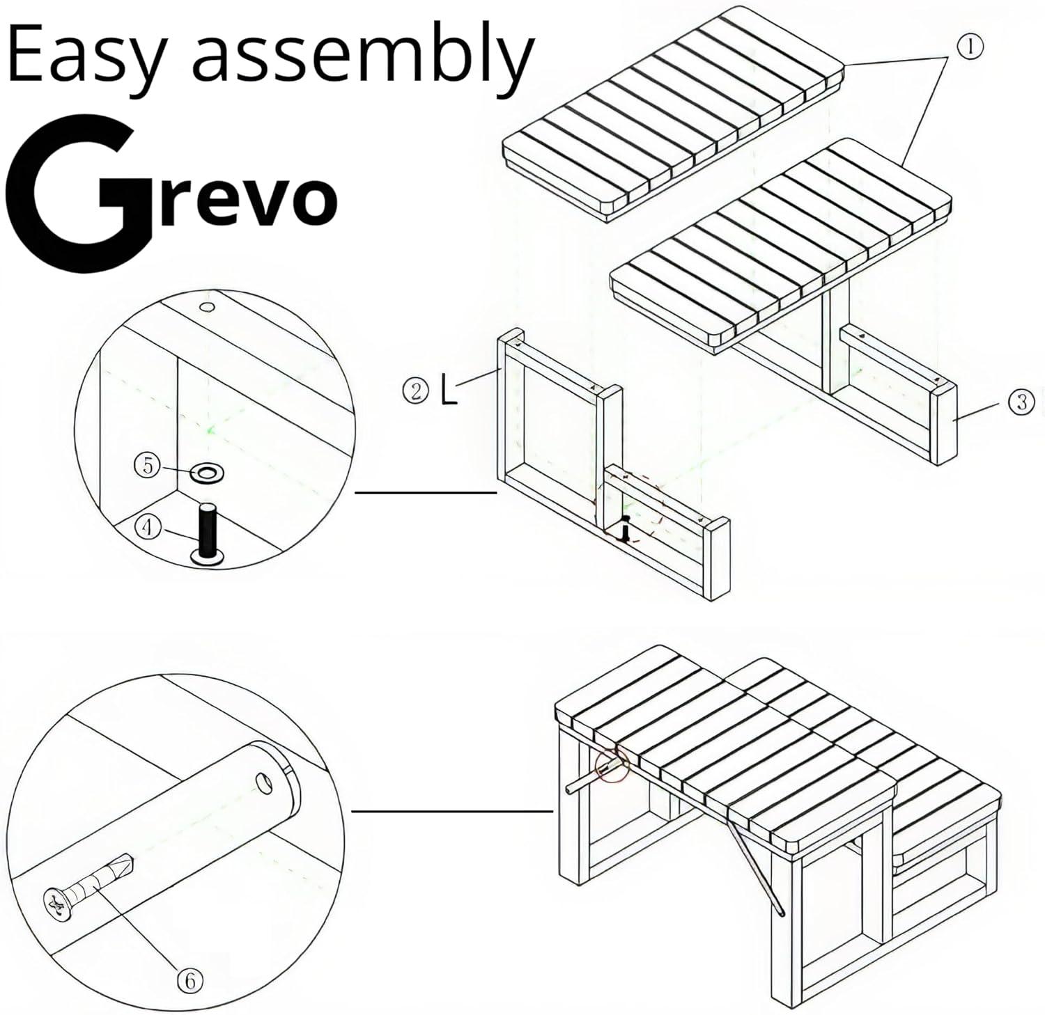 Hot Tub Steps Grey/Spa Steps for Round or Straight Sided Spa, Non-Slip Steps for Outdoor/Indoor (Grey)