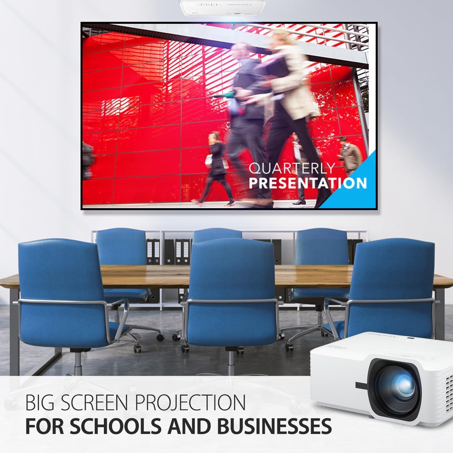 ViewSonic LS740HD 5000 Lumens 1080p Laser Projector with 1.3x Optical Zoom, H/V Keystone, 4 Corner Adjustment, and 360 Degrees Projection for Home