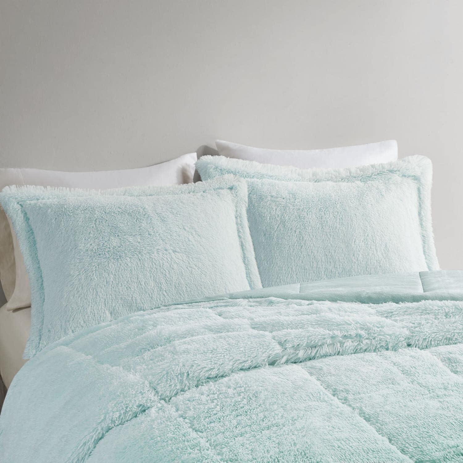 Malea Shaggy Faux Fur Comforter Mini Set