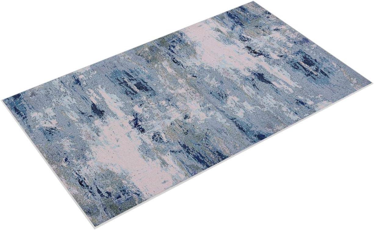 Unique Loom 3' 3 x 5' 3 Chromatic Avalon Light Blue Area Rug