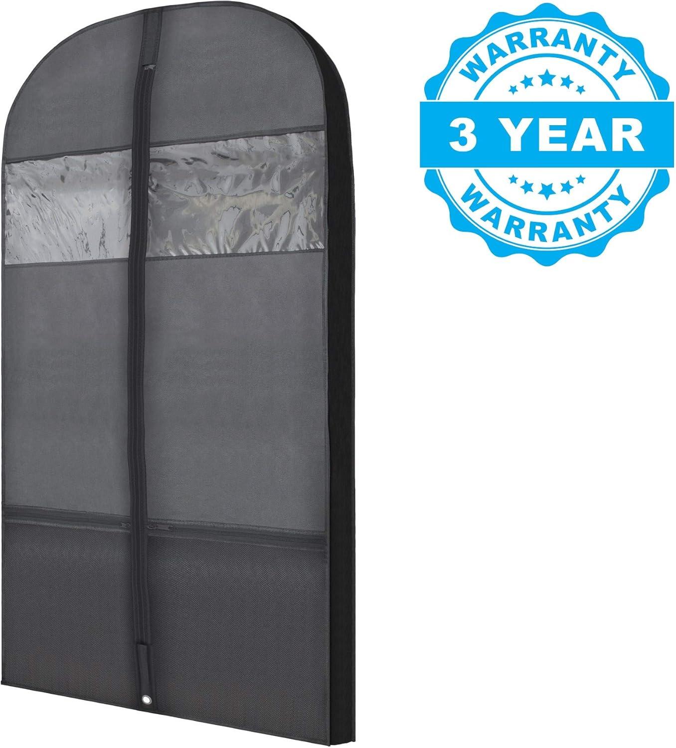 Rebrilliant Plixio Garment Bags Suit Bag for Travel & Clothing Storage for Suits, Dresses & More - (2 Pack) (Set of 2)