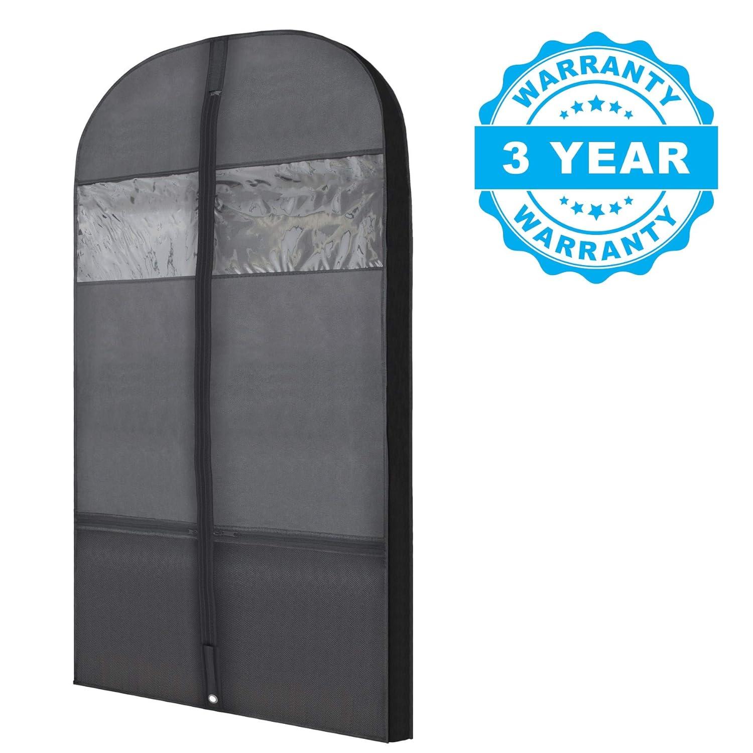 Rebrilliant Plixio Garment Bags Suit Bag for Travel & Clothing Storage for Suits, Dresses & More - (2 Pack) (Set of 2)