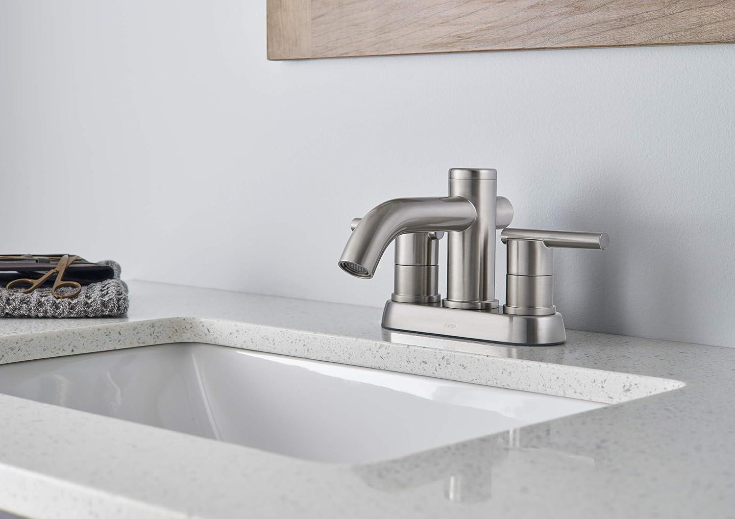 Danze Parma Two Handle Centerset Bathroom Faucet, Chrome
