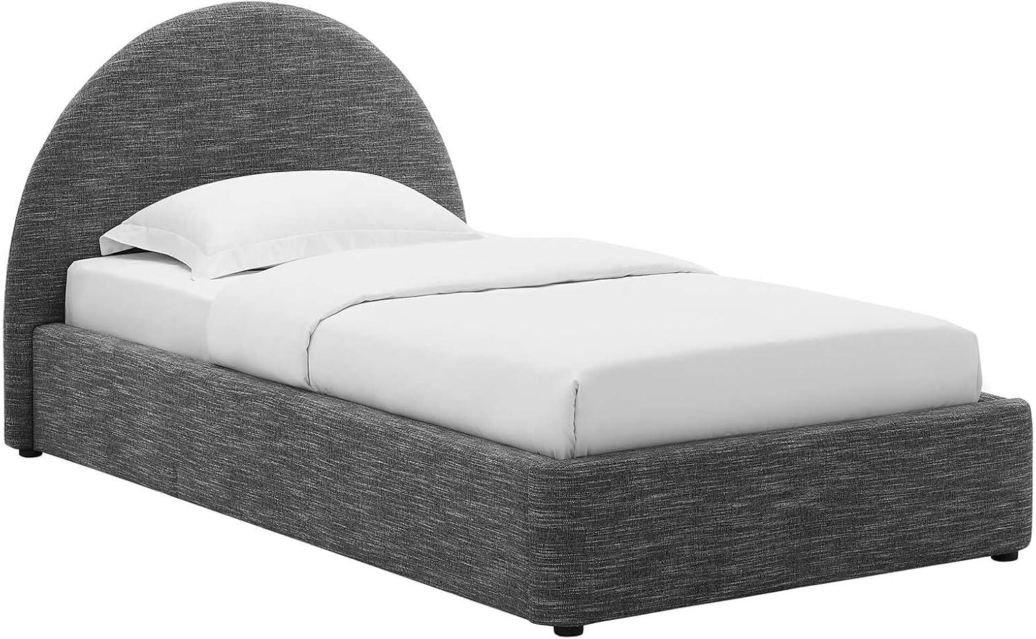 Modway Resort Performance Velvet Arched Round Platform Bed
