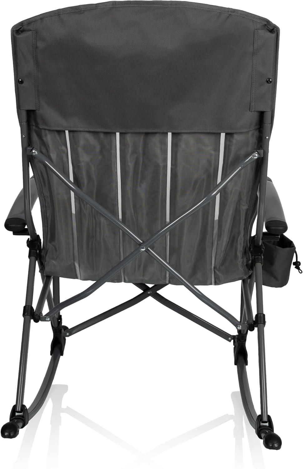 Oniva 2pc Portable Outdoor Rocking Camp Chair - Gunmetal Gray