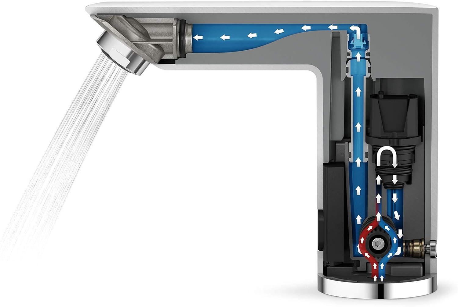 Modern Chrome Touchless Electronic Bathroom Sink Faucet