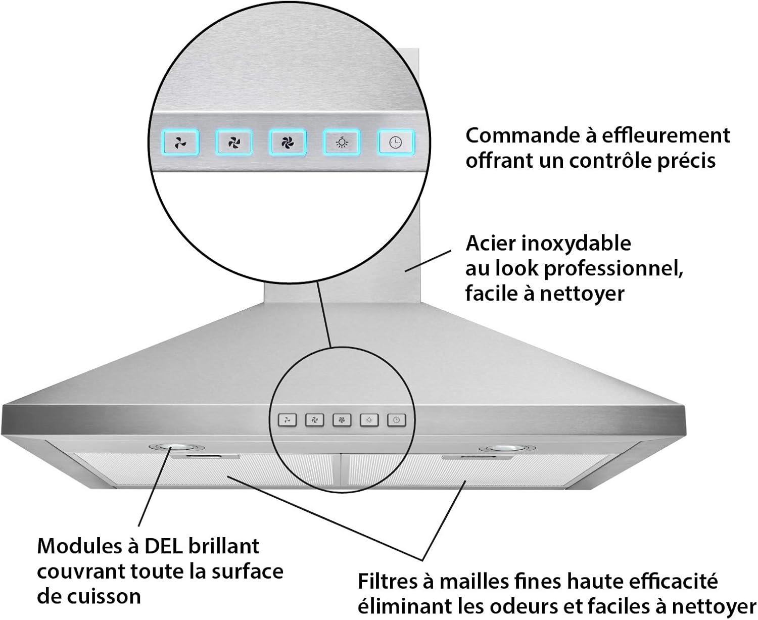 30-Inch Stainless Steel Convertible Wall-Mounted Range Hood