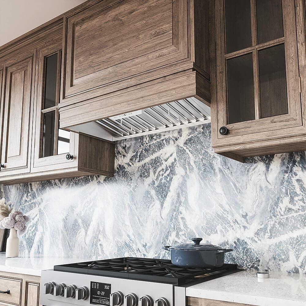 Monsoon I 48" Stainless Steel Insert Mount Range Hood with LED Lights