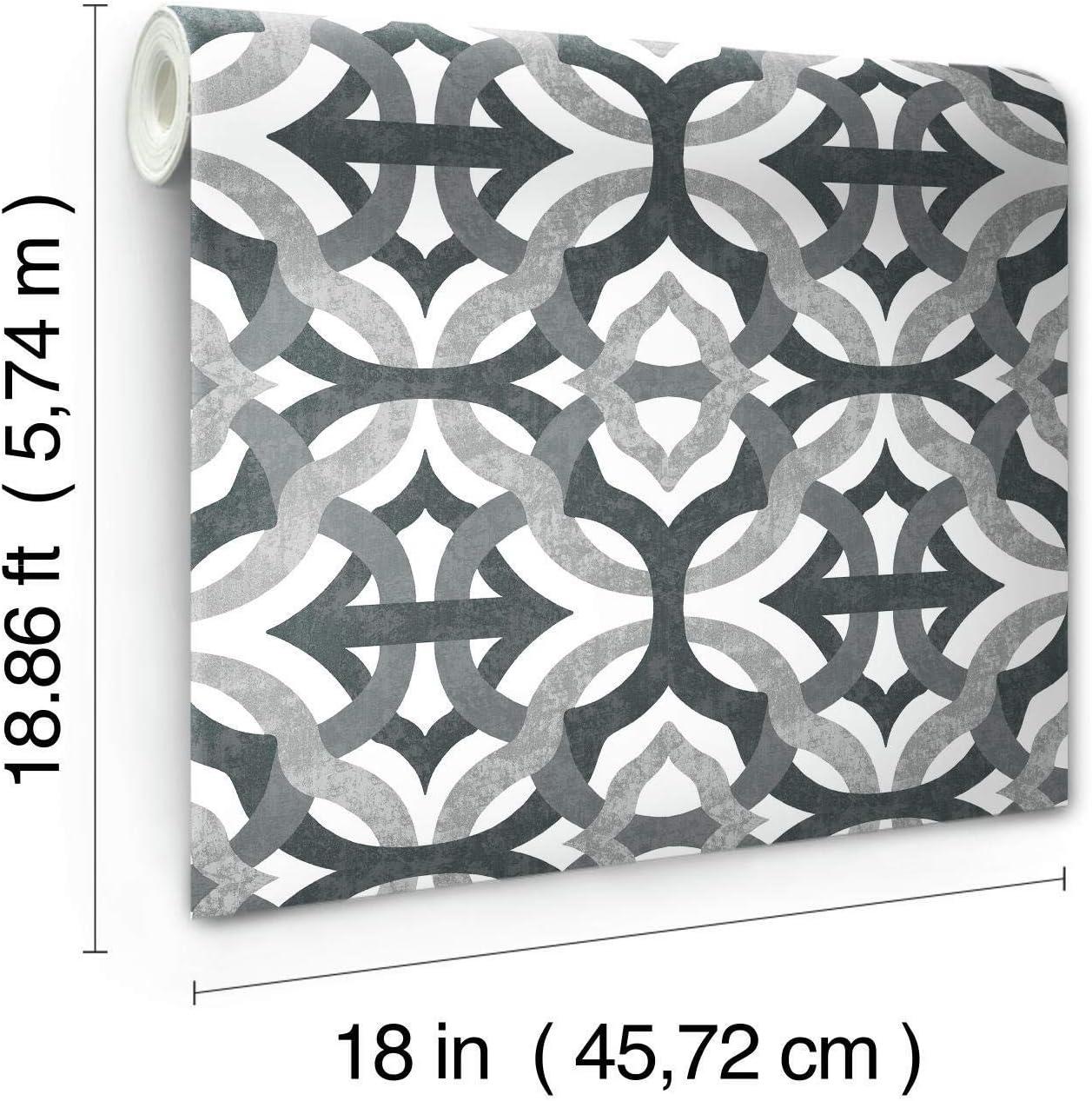 Waverly Peel & Stick Geometric Roll