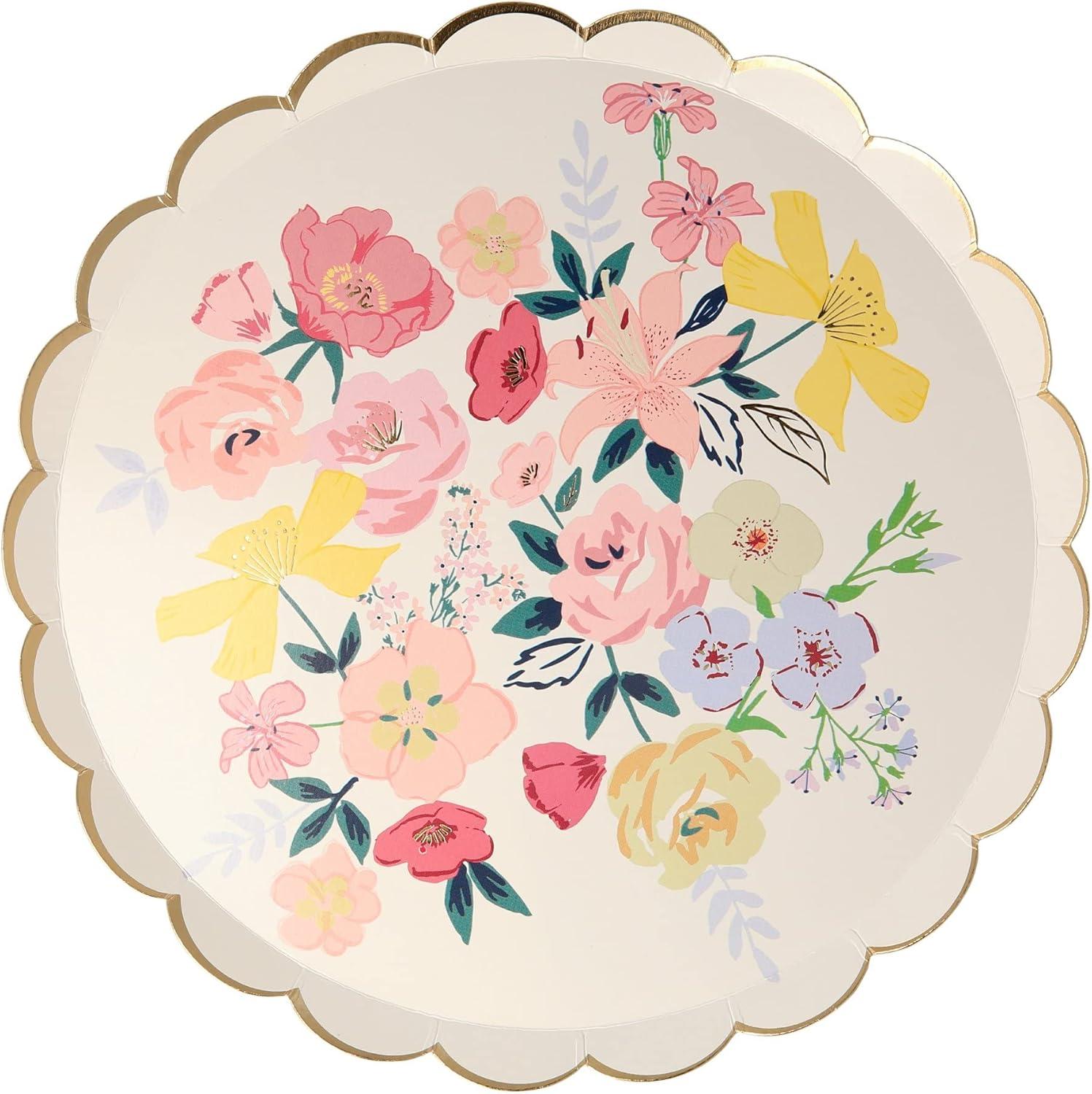 Meri Meri English Garden Side Plates (Pack of 8)