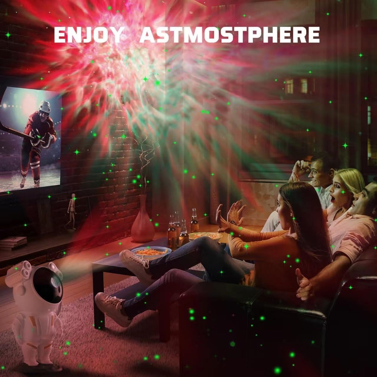 Galaxy Projector, Tiktok Astronaut Nebula Night Lights, Remote Control Timing and 360°Rotation Magnetic Head,Star Lights for Bedroom,Gaming Room Decor