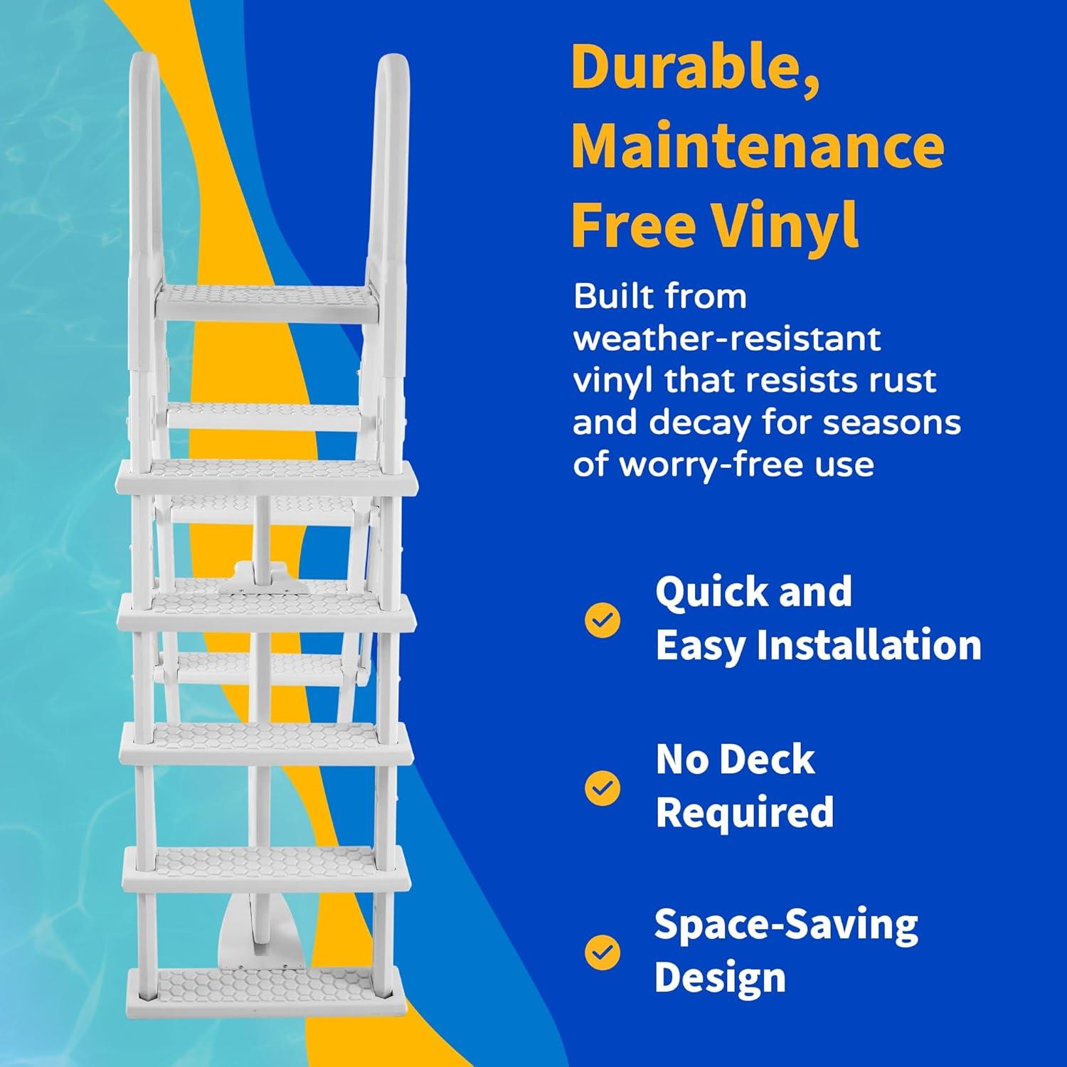 Blue Wave  A-Frame Flip Up Ladder