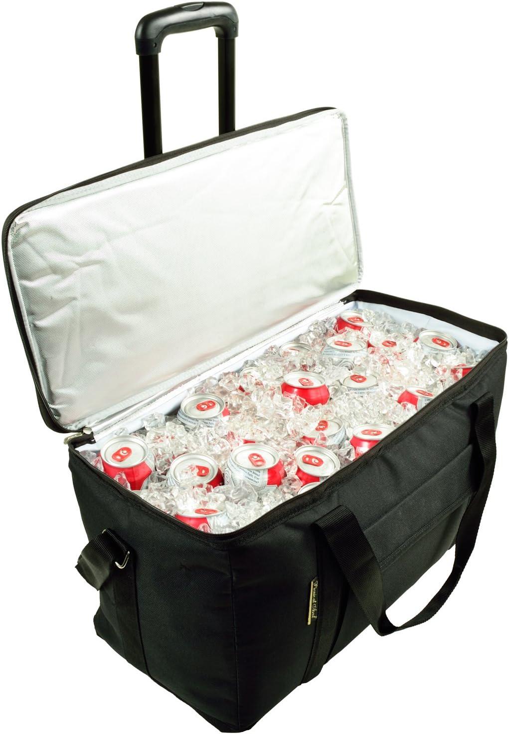 Picnic at Ascot Folding Soft Sided  Rolling Cooler -64 Cans