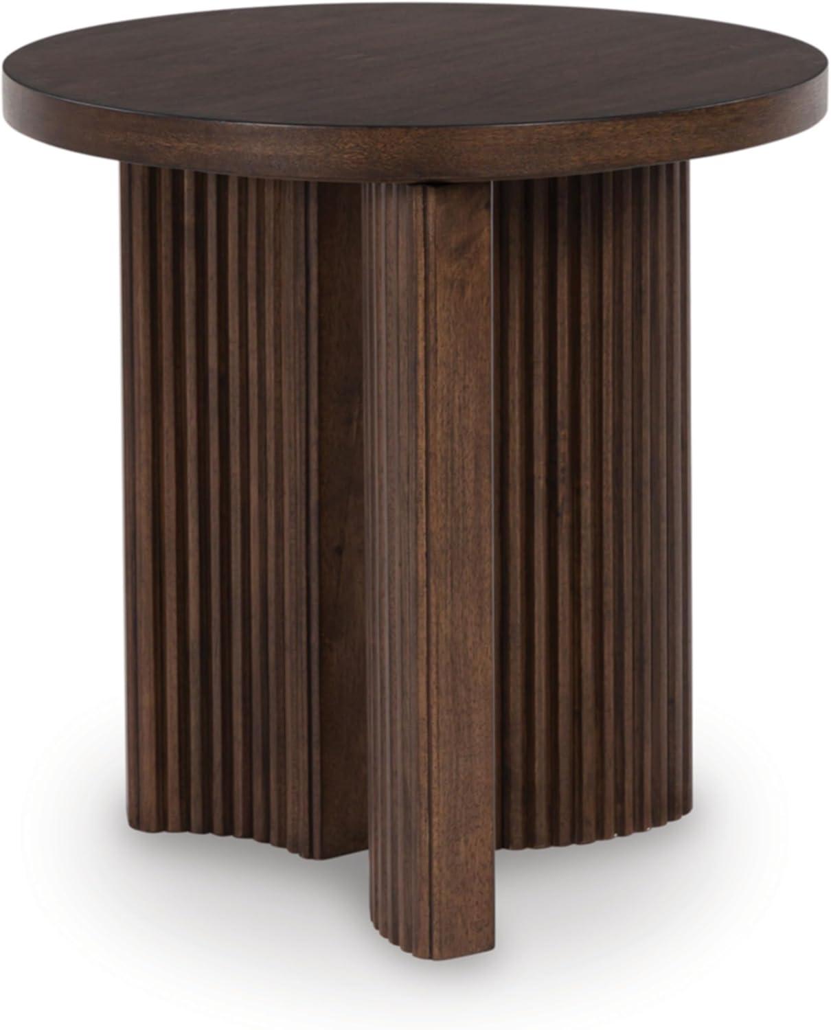 Signature Design by Ashley Korestone Contemporary  End Table, Dark Brown