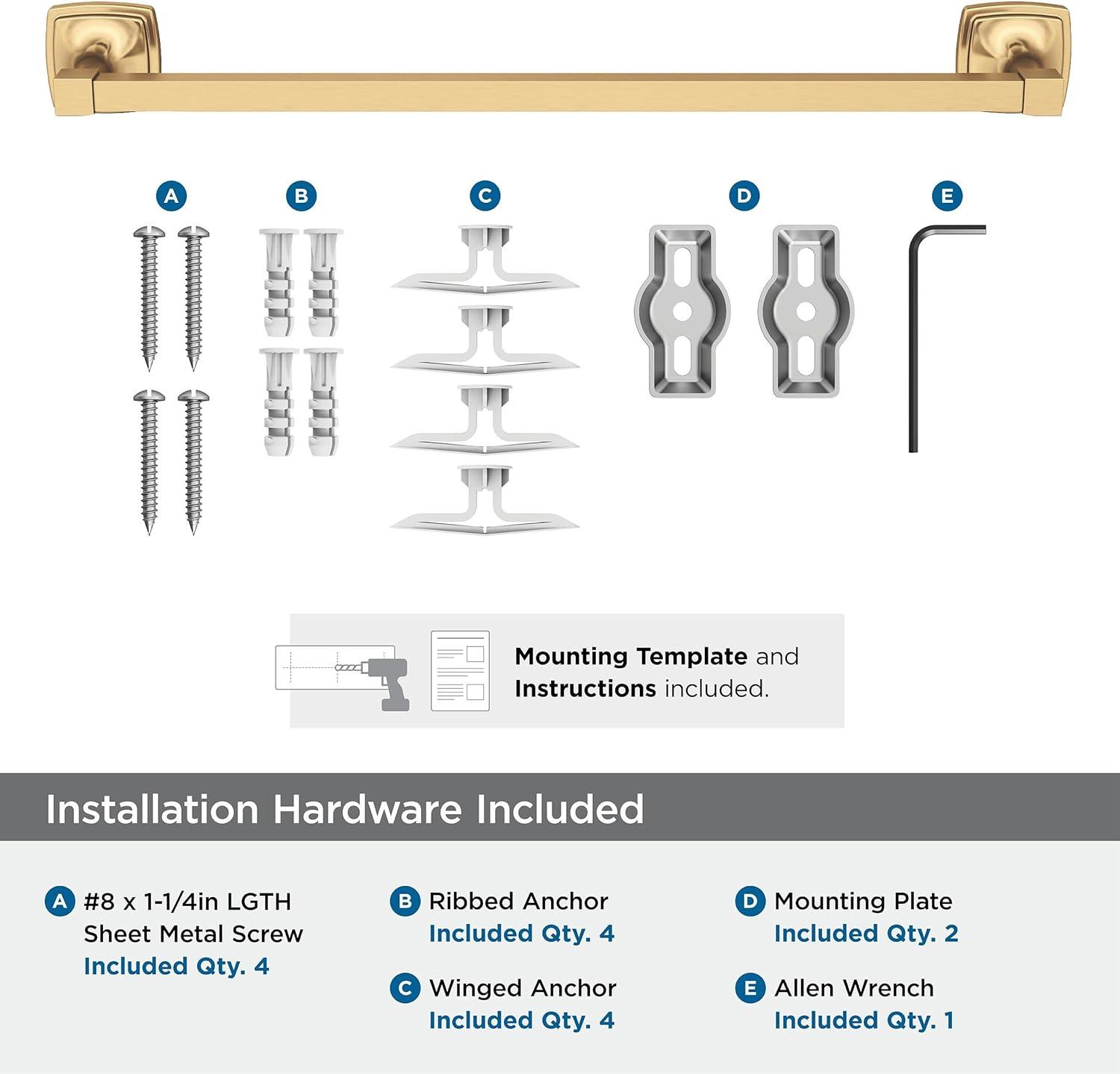 Amerock Stature Champagne Bronze 18 inch (457mm) Towel Bar