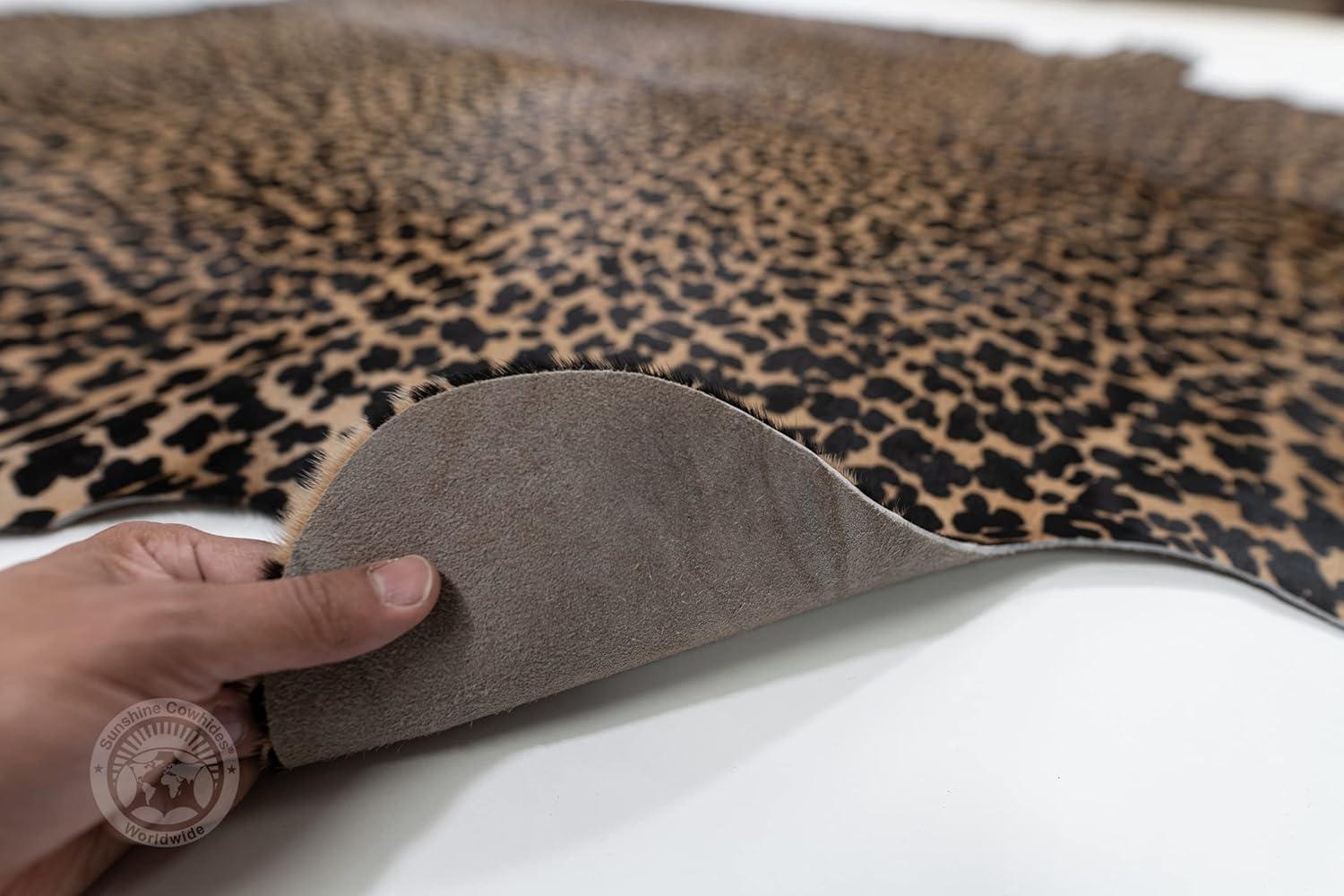 Real Brindle White Belly Cowhide Rug, Size 6x7-8' XXL