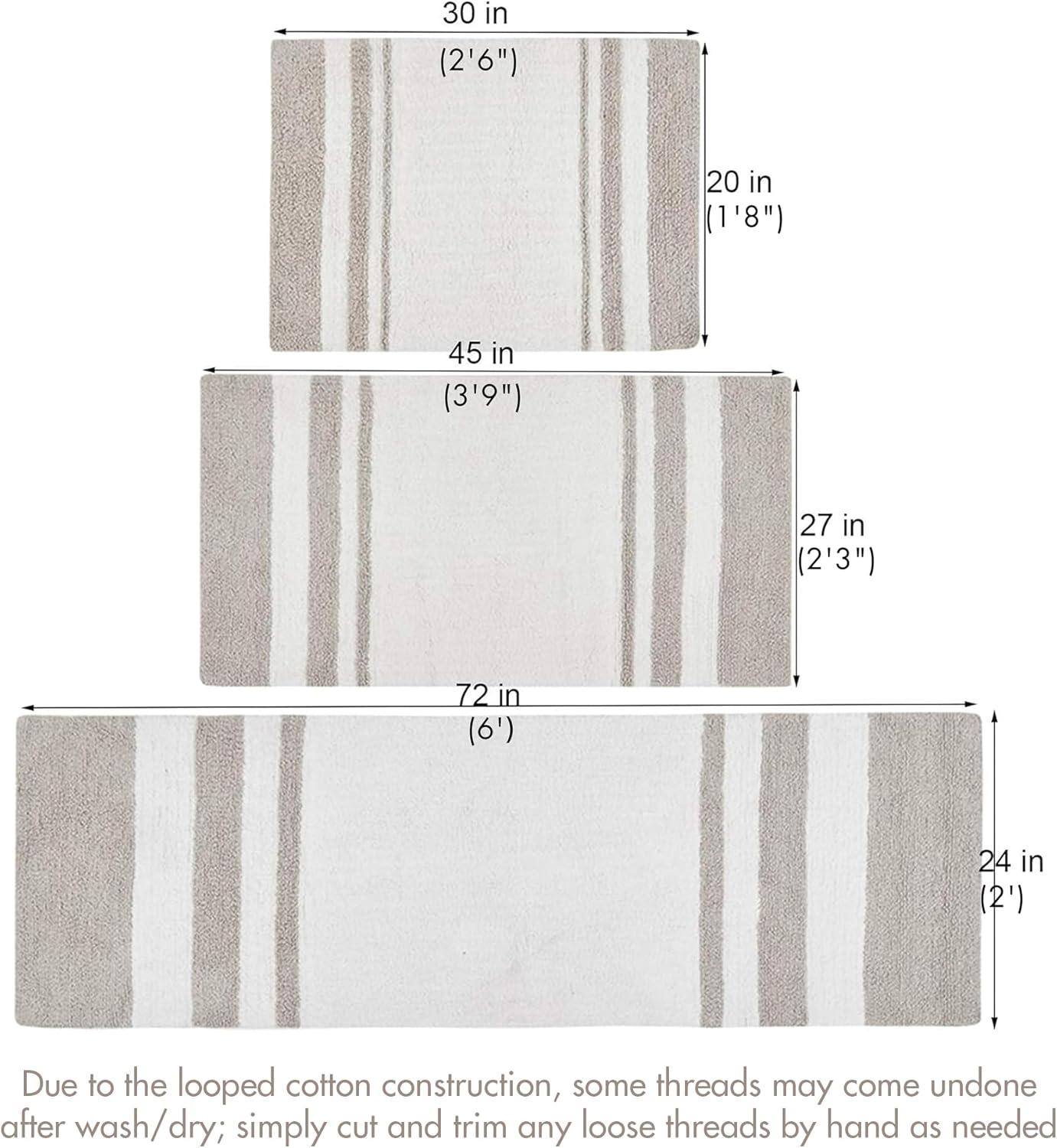 Madison Park Cotton Reversible Bath Rug