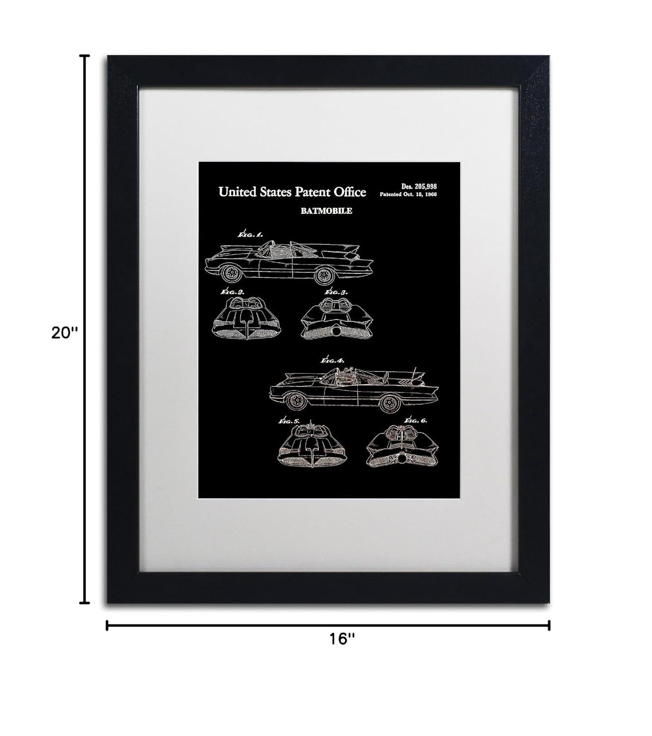 Trademark Fine Art " Batmobile Car Patent 1966 " by Claire Doherty