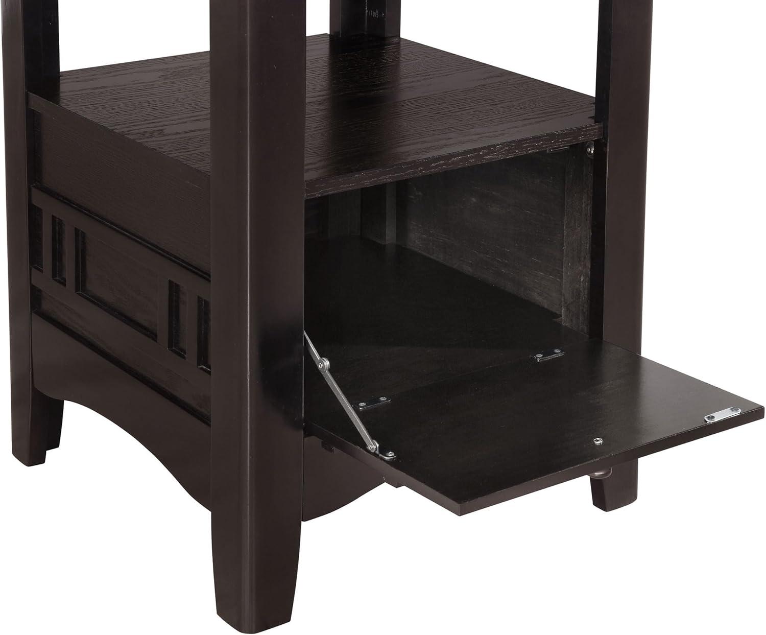 Coaster Lavon Transitional Wood Oval Counter Height Table Espresso