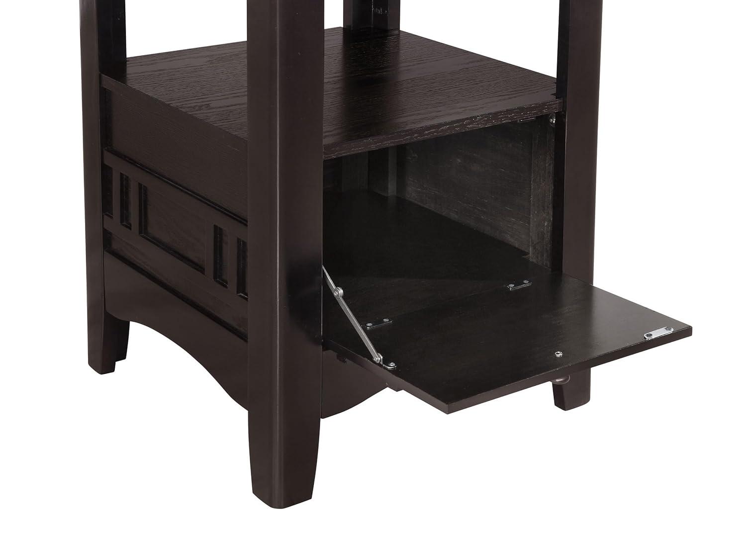 Coaster Lavon Transitional Wood Oval Counter Height Table Espresso