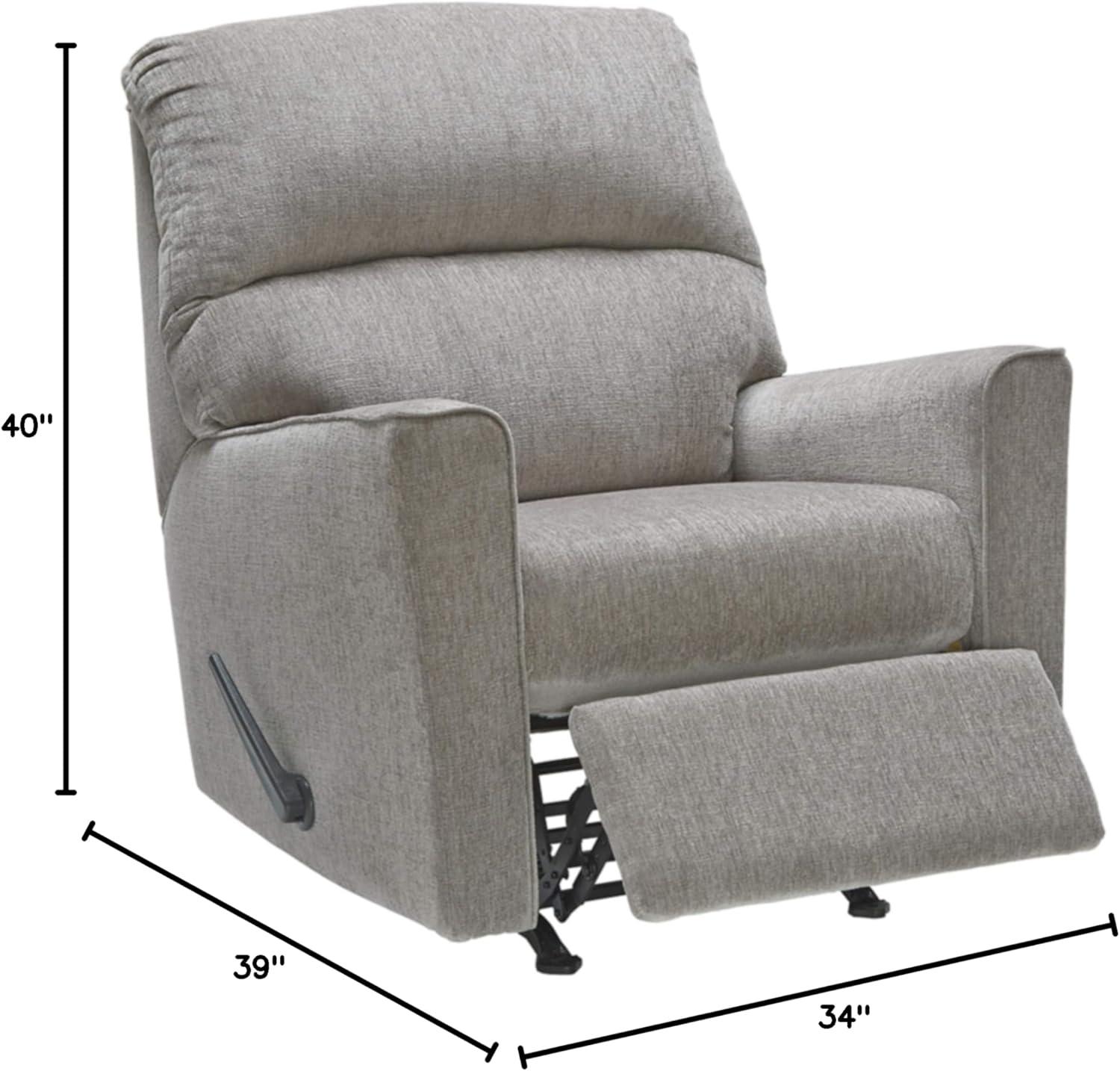 Signature Design by Ashley Altari Rocker Recliner in Alloy