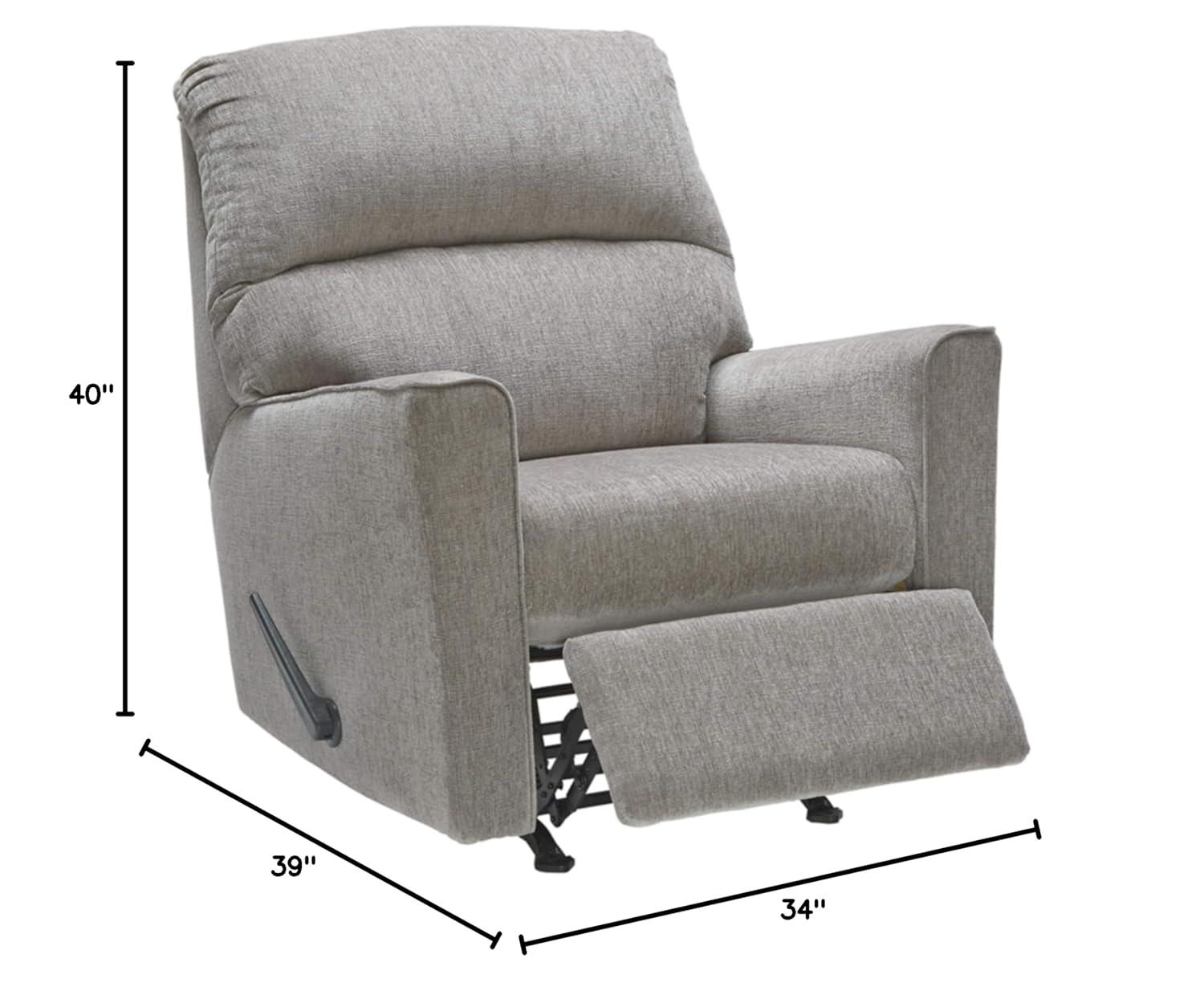 Signature Design by Ashley Altari Rocker Recliner in Alloy