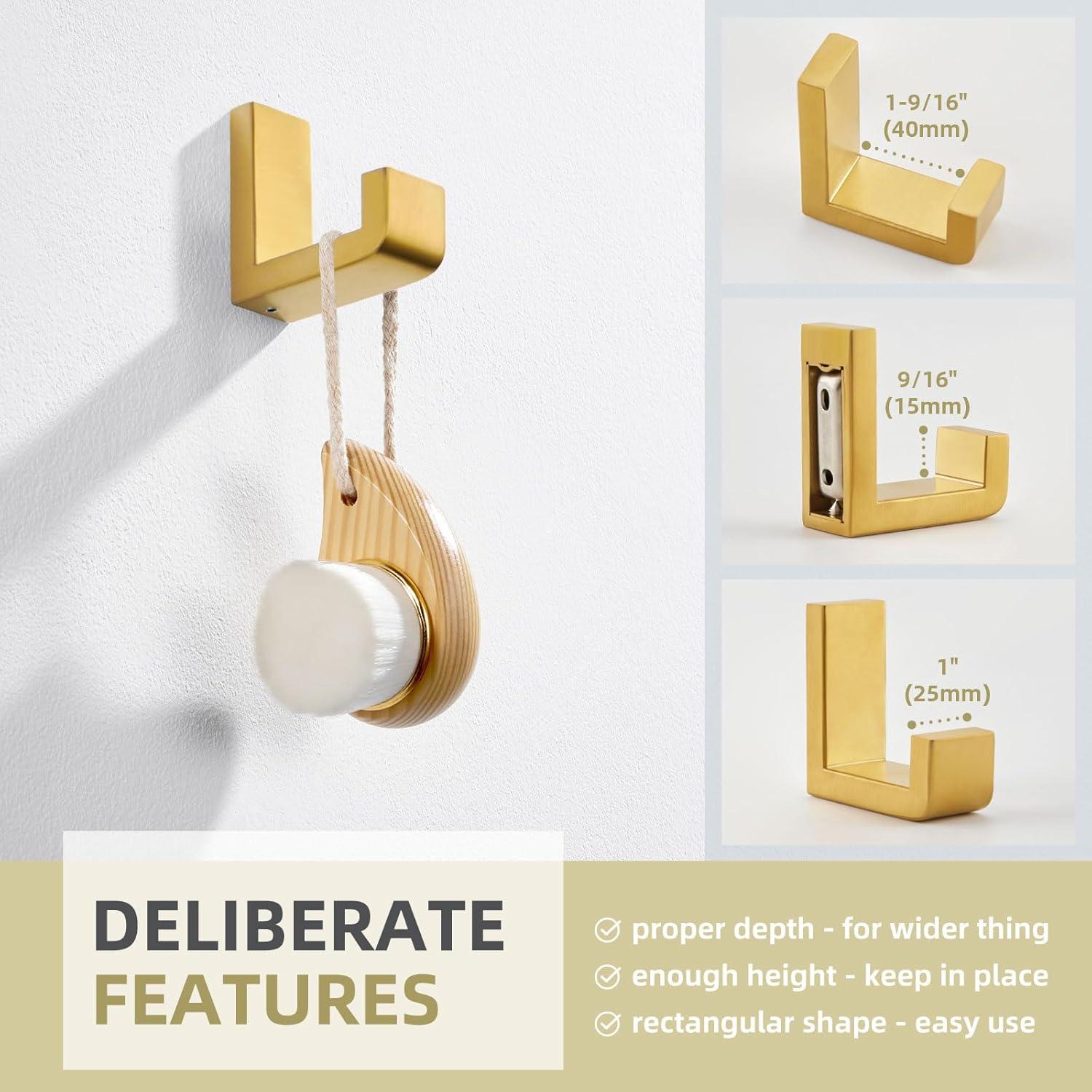 Stainless Steel Bathroom Wall Mounting Robe Hook