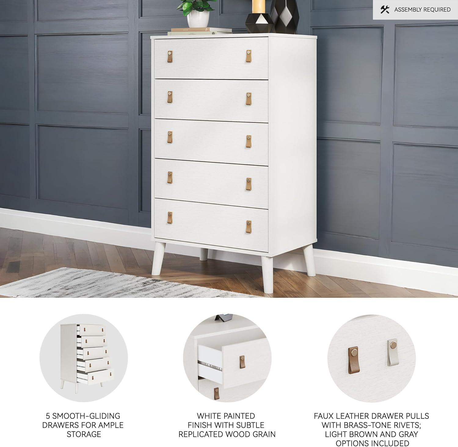 George Oliver Cherylle 29.88'' W 5 - Drawer Dresser