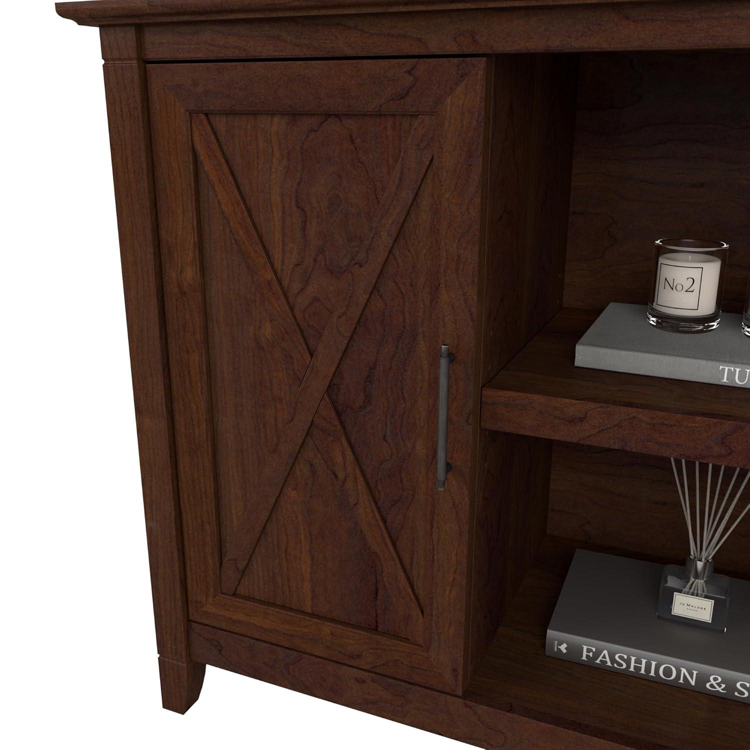 Key West Accent Cabinet with Doors in Bing Cherry - Engineered Wood