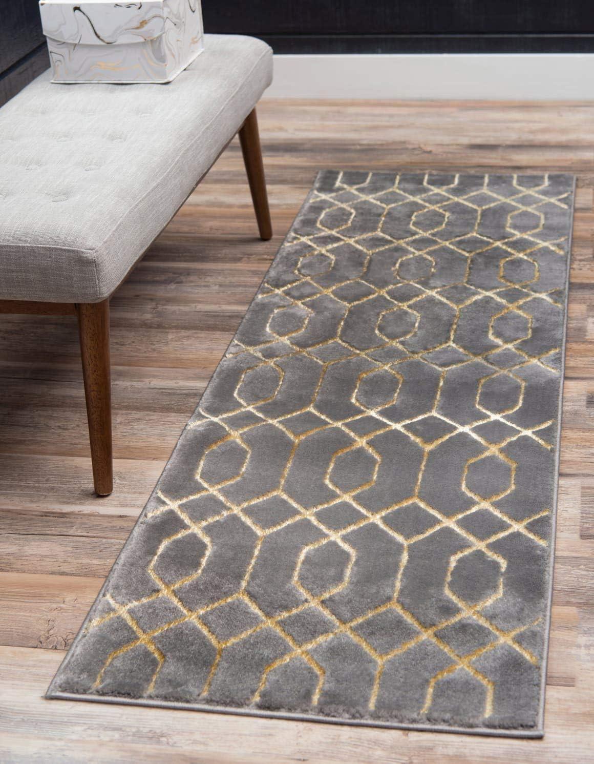 Glam Gray/Gold Area Rug