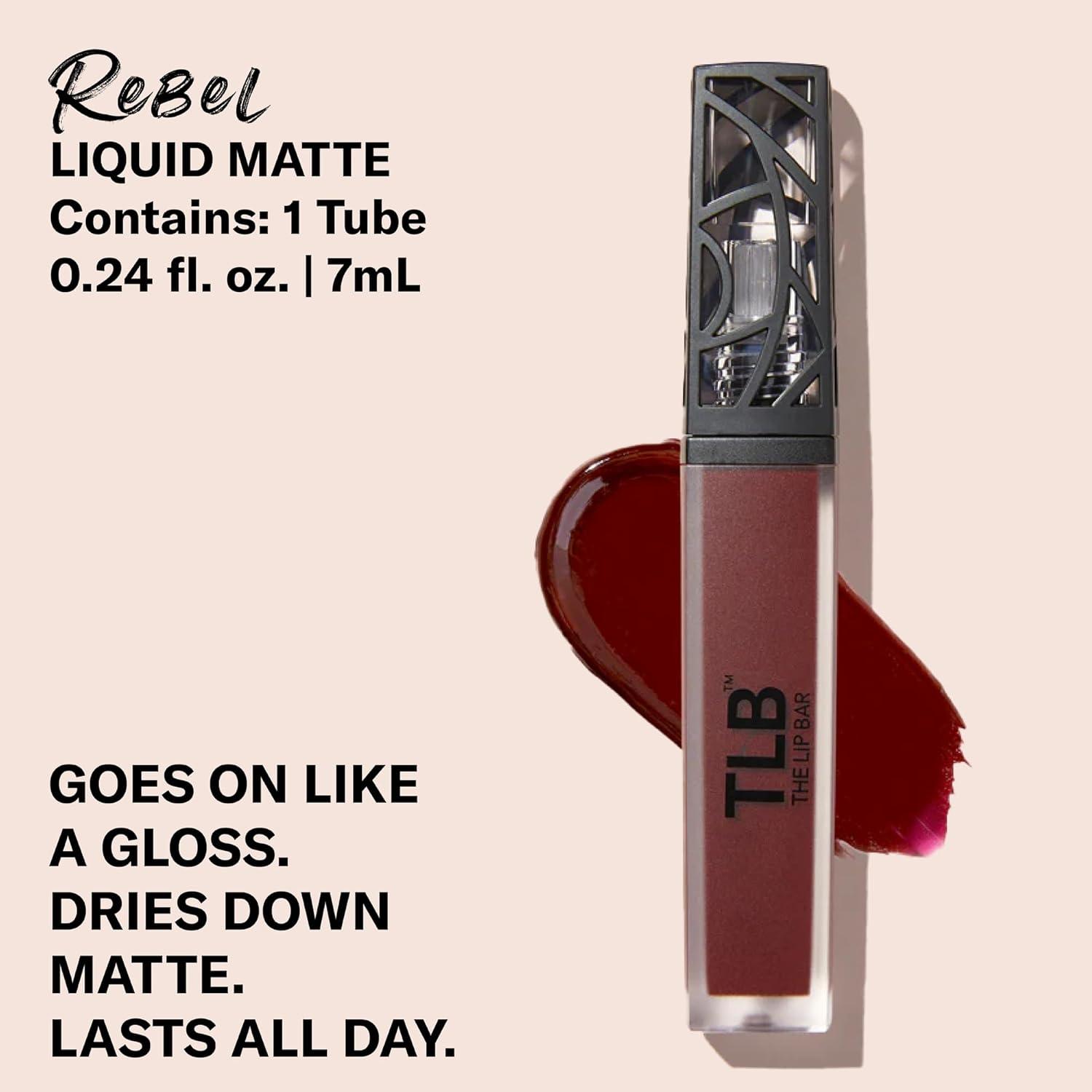 The Lip Bar Vegan Matte Liquid Lipstick - Rebel - 0.24 fl oz