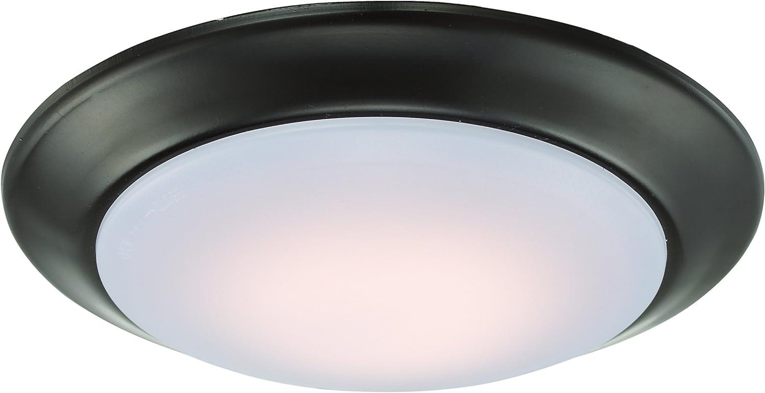 Vanowen 7.5" Rubbed Oil Bronze LED Flushmount Ceiling Light