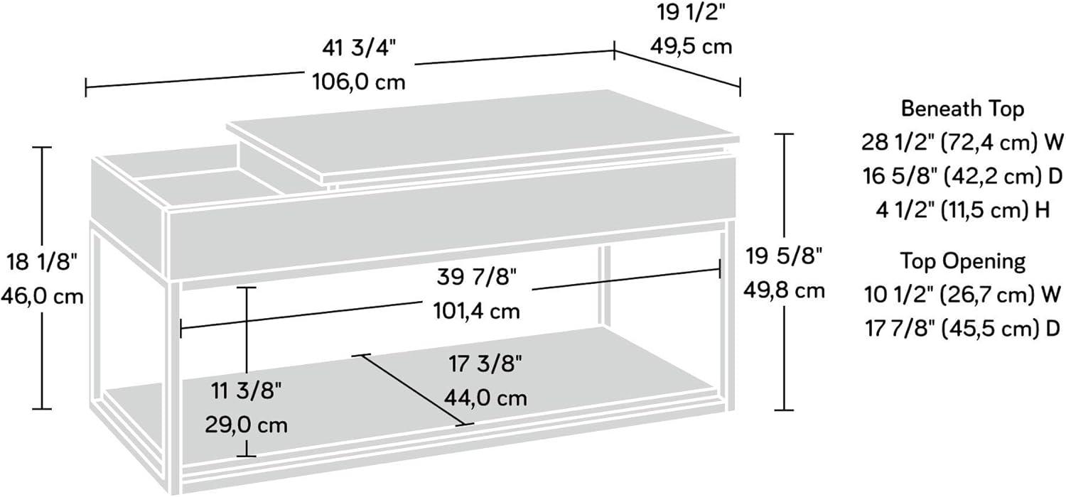 Sindoori Mango Lift-Top Rectangular Coffee Table with Storage