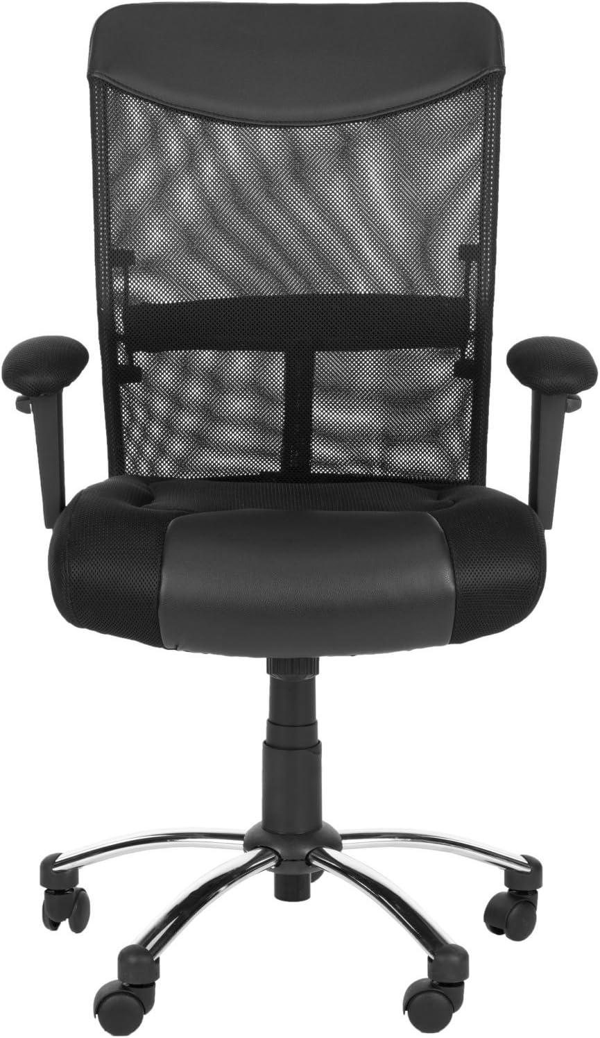 Bernard Desk Chair - Black - Safavieh