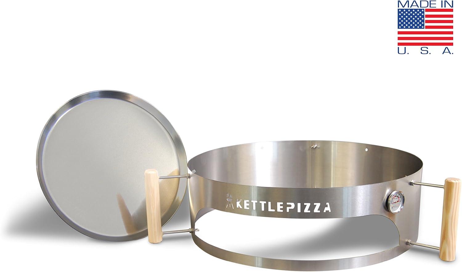 KettlePizza Basic 22.5 - Pizza Oven Kit for 22.5 Inch Kettle Grills. Made in USA