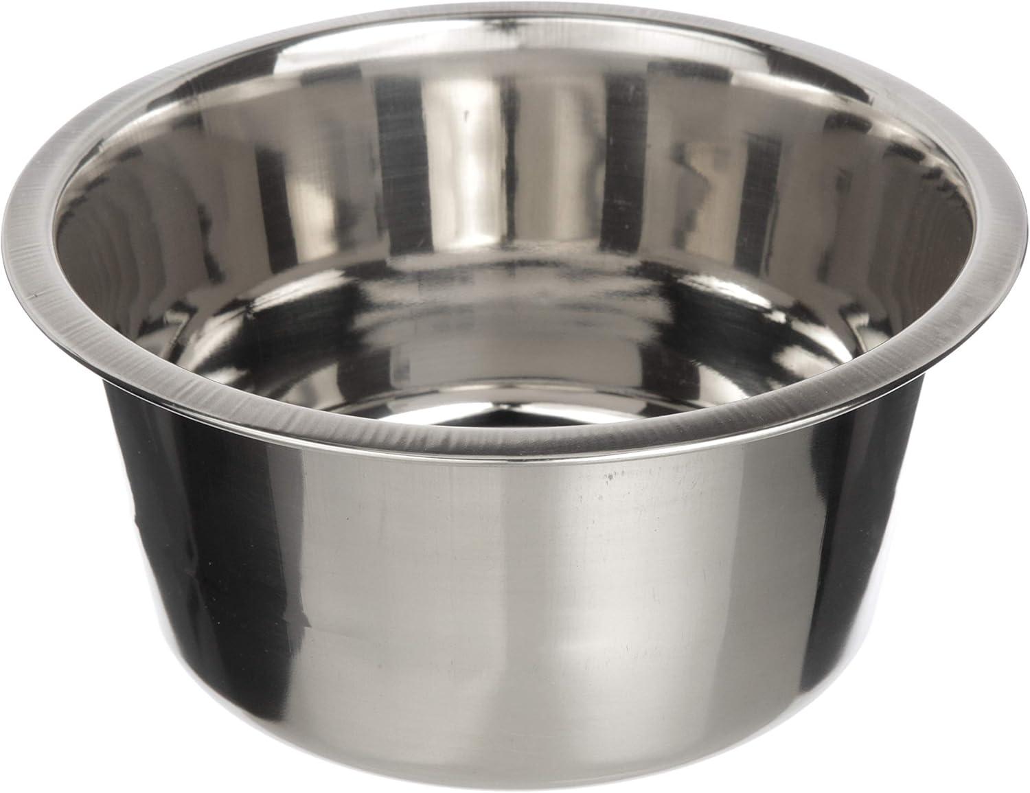 Stainless Steel 5-Cup Pet Bowl for Food and Water