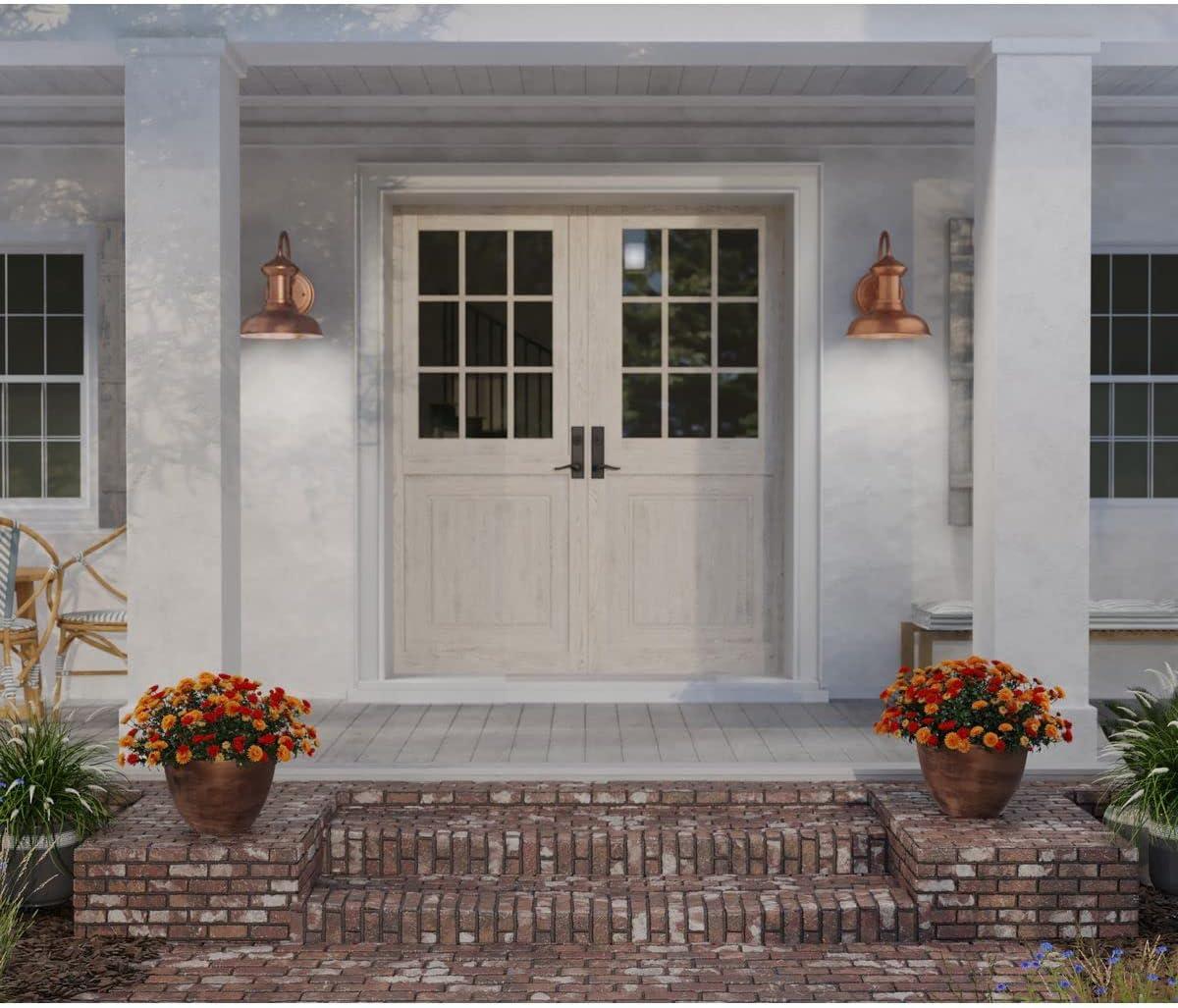 Brookside Collection 8" One-Light Vintage Small Wall Lantern