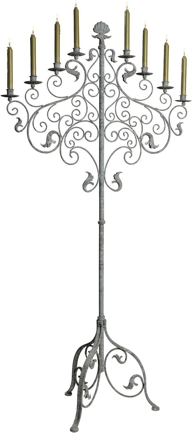 Castle Vecchio 59'' H Metal Floor Candelabra