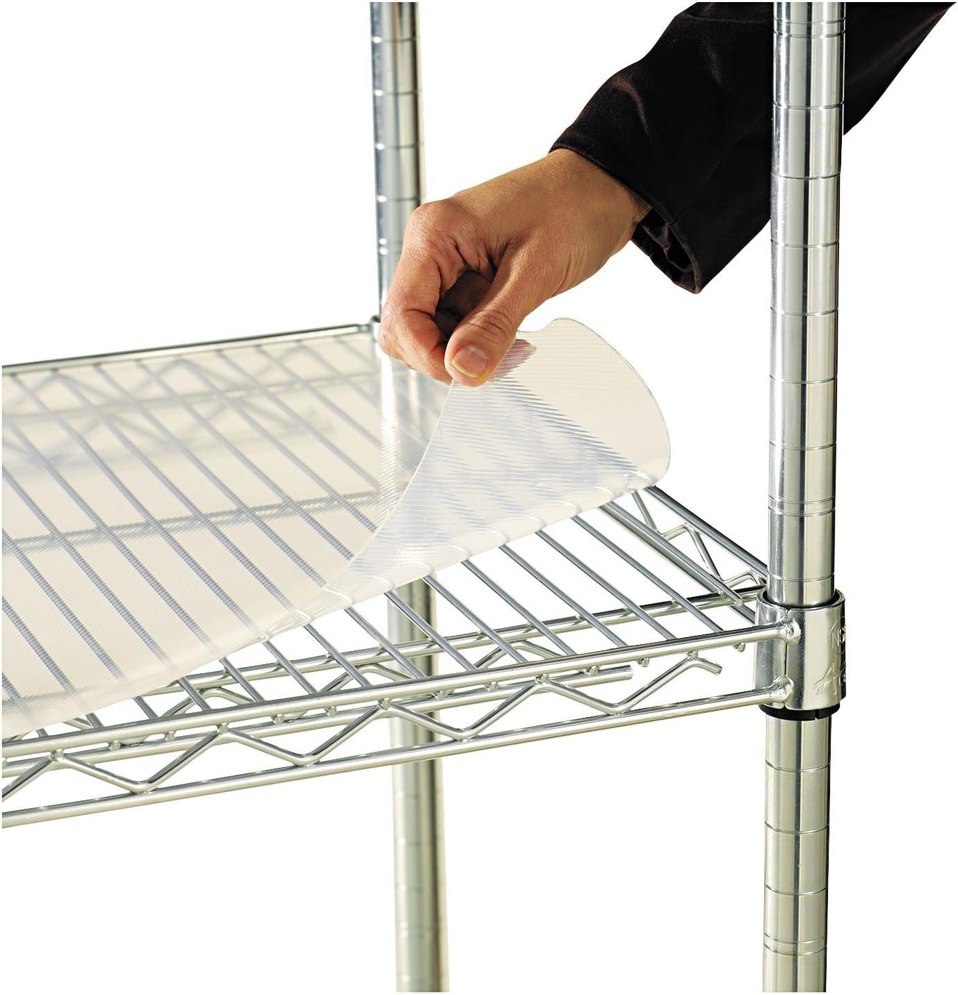 36" W x 18" D Shelf Liners for Wire Shelving in Clear Plastic (Set of 4)