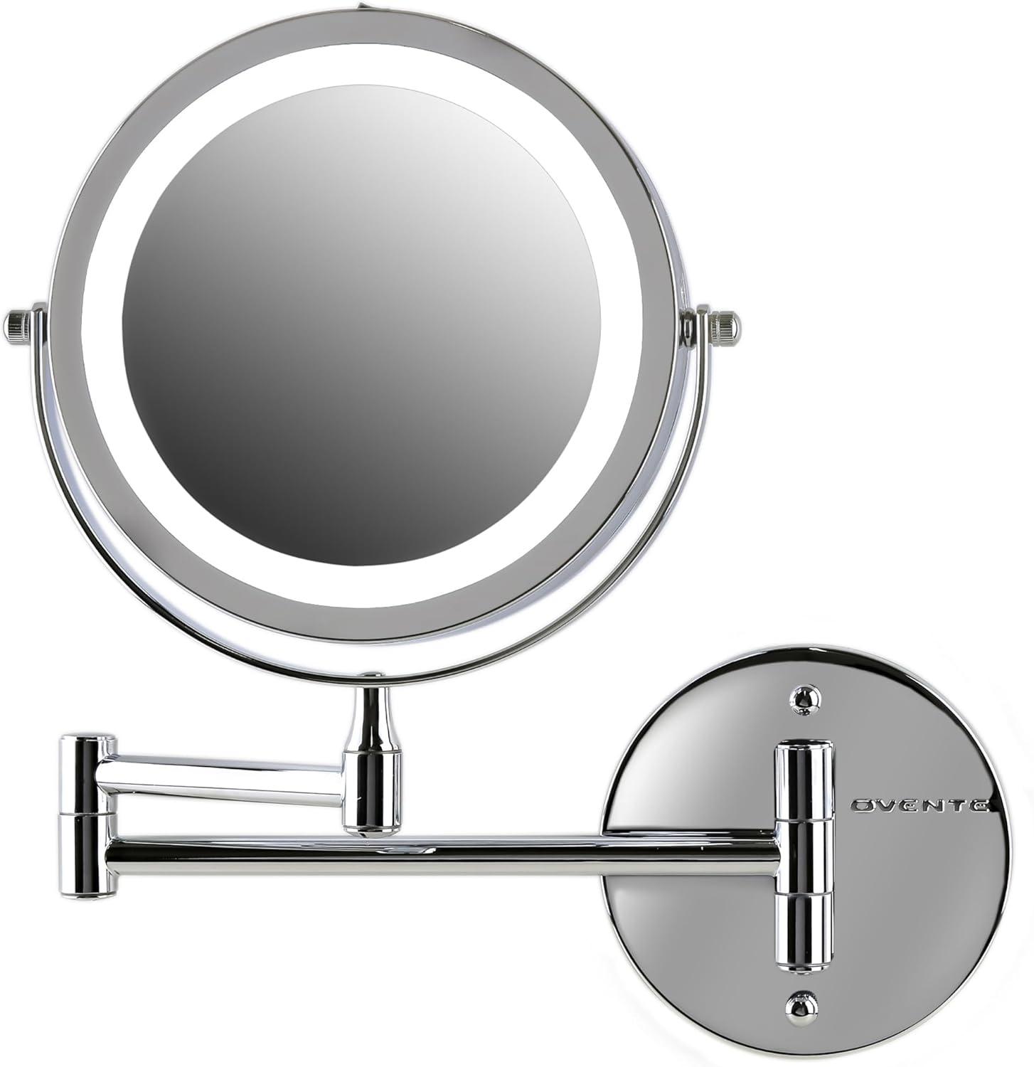 Ovente Concave LED Wall Mirror
