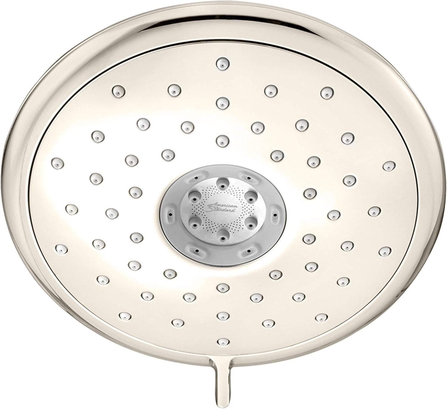 Polished Nickel Large Round Wall Mounted Shower Head