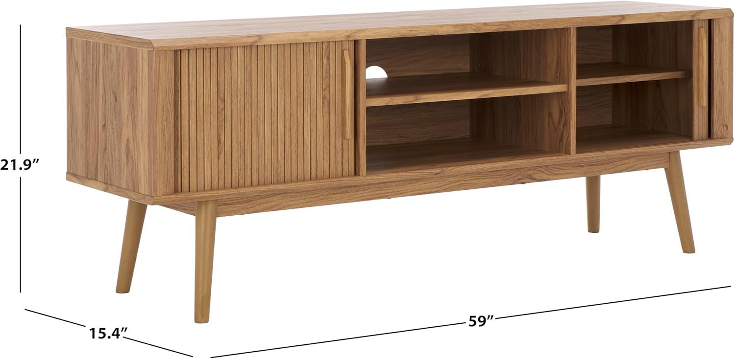 Aphra 2 Door 2 Shelf Media Stand - MED9624 - Oak - Safavieh