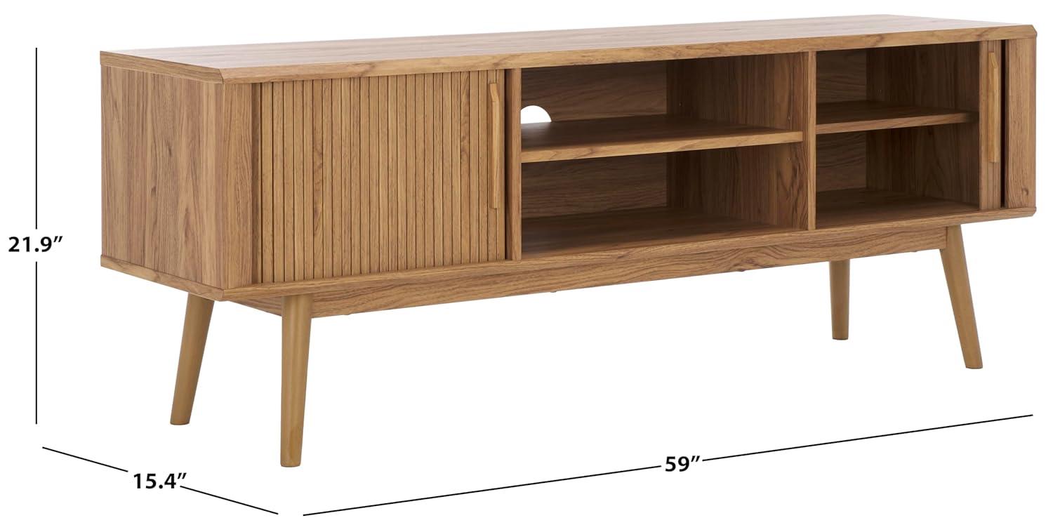 Aphra 2 Door 2 Shelf Media Stand - MED9624 - Oak - Safavieh
