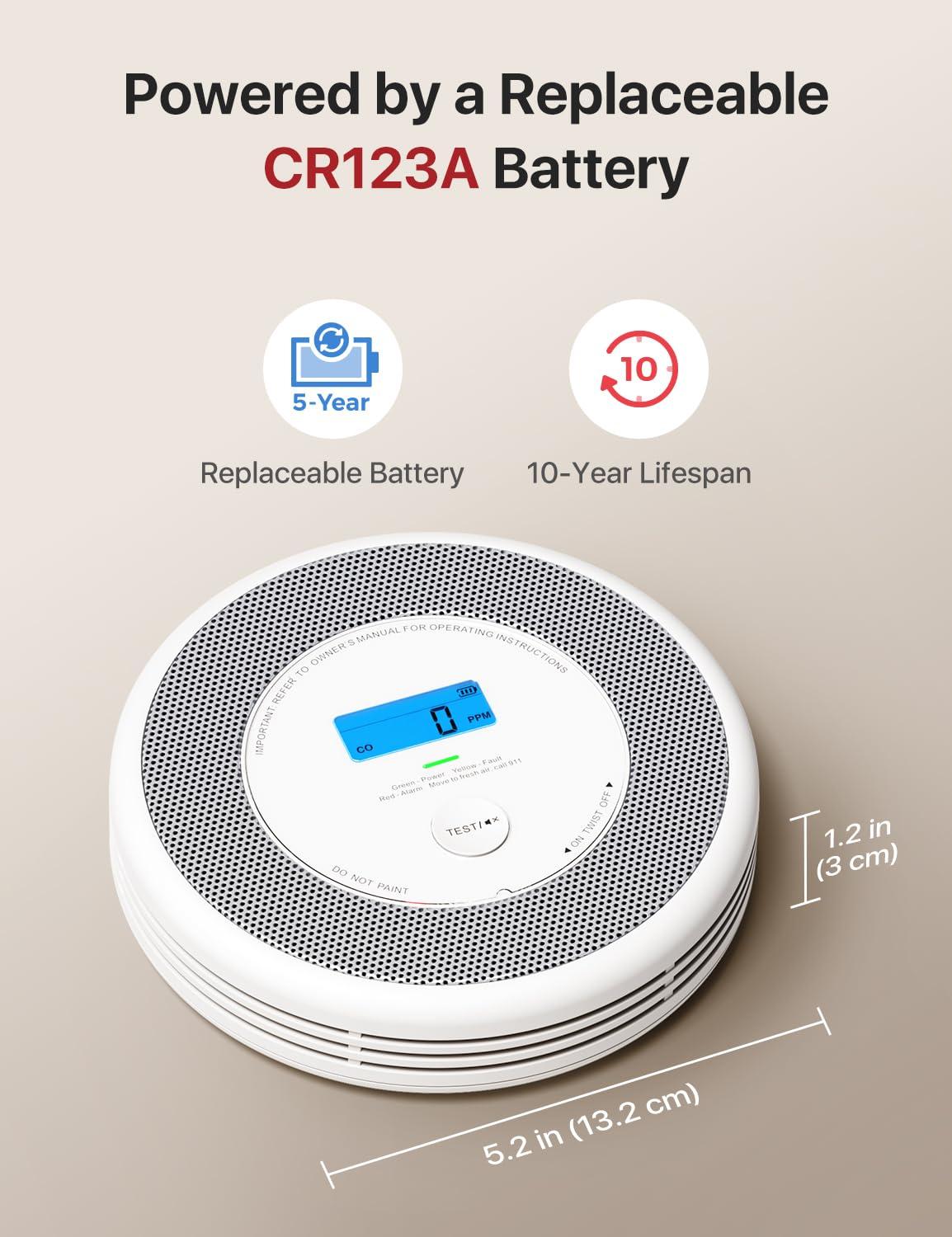 X-Sense Combination Smoke and Carbon Monoxide Detector with Voice Location, Interconnected Smoke Detector Carbon Monoxide Detector Combo with Base Station (Included), Model XP0A-MR31