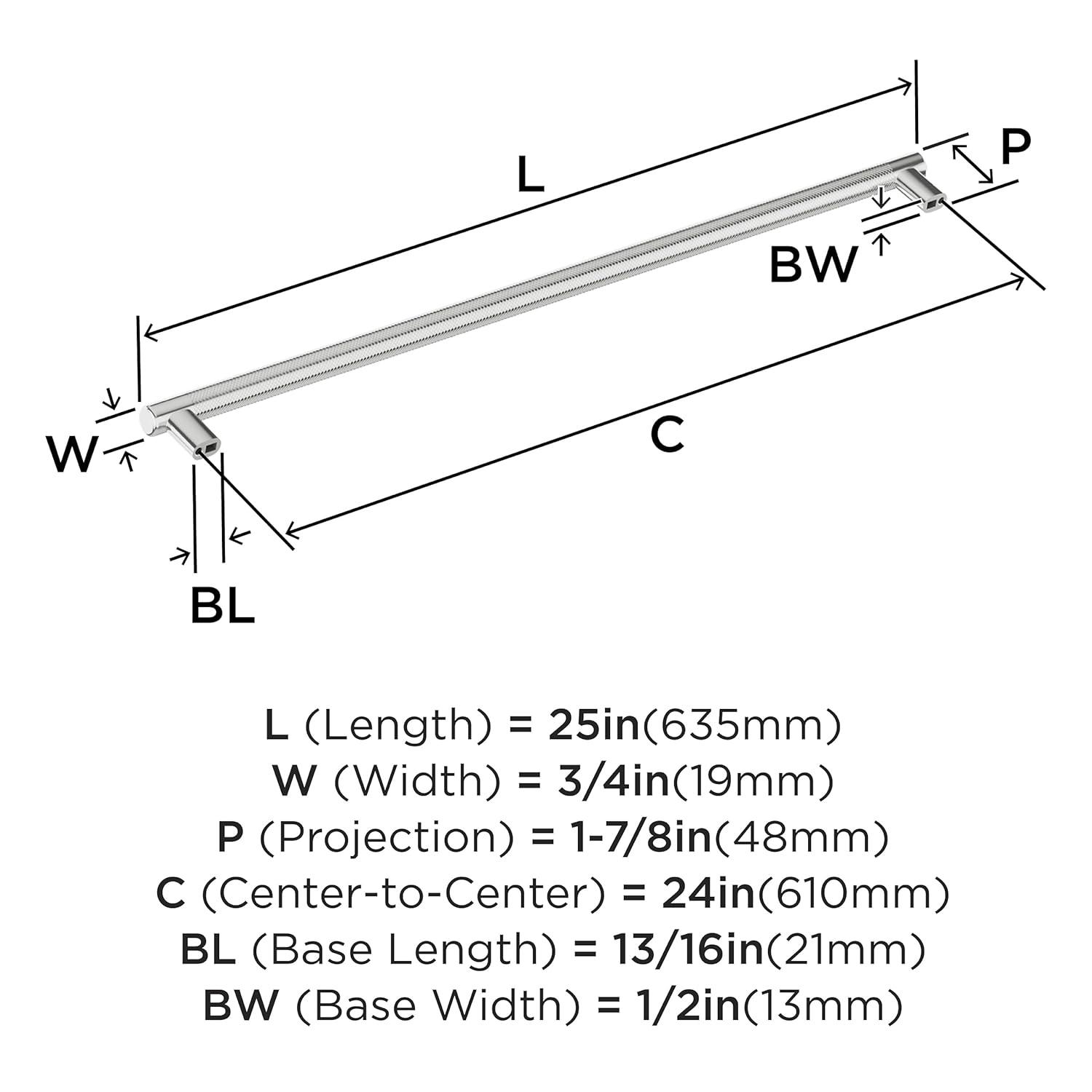 Bronx 24 inch (610mm) Center-to-Center