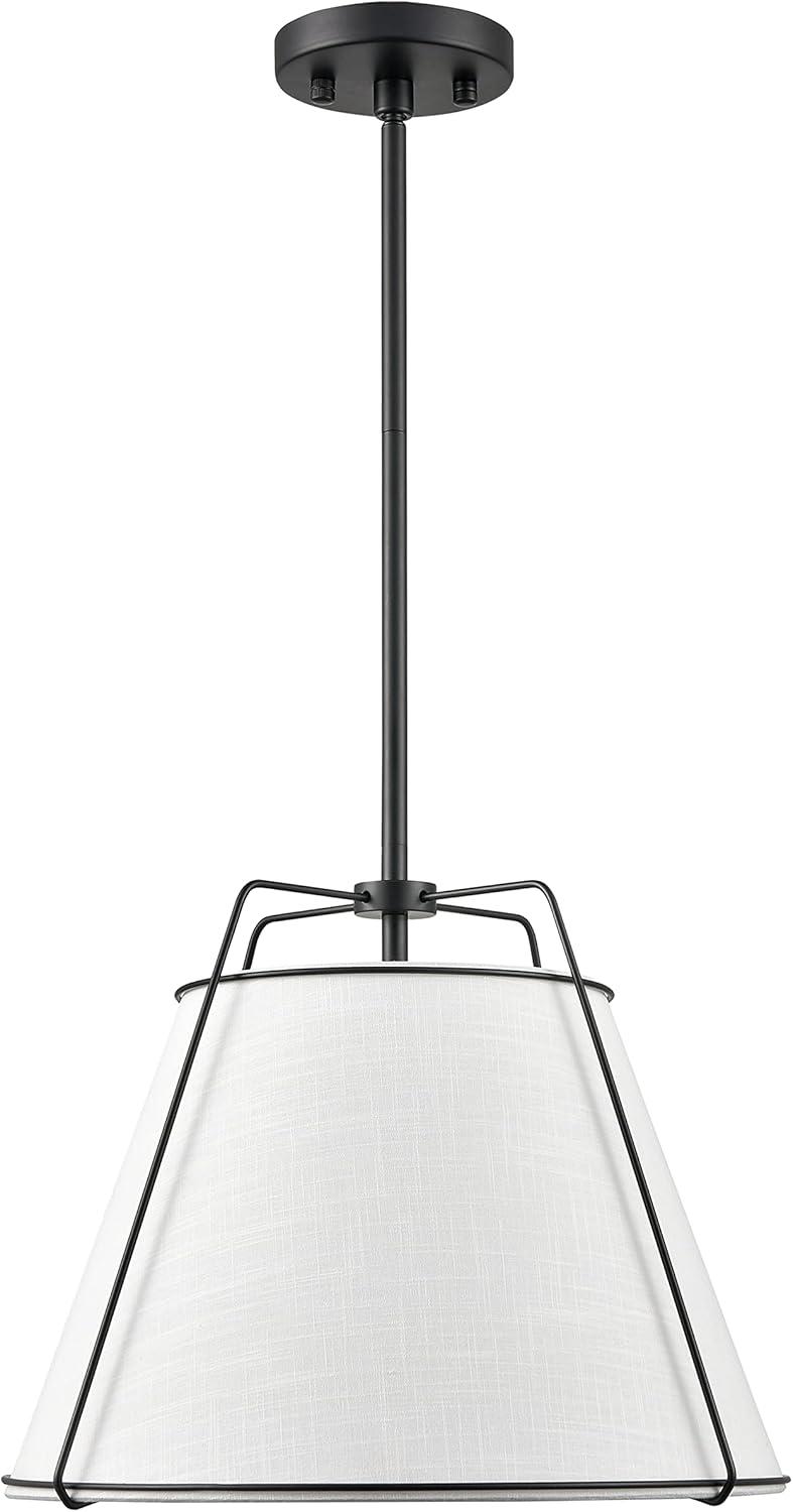 Light Society Emilio 15" Chandelier in Black/White