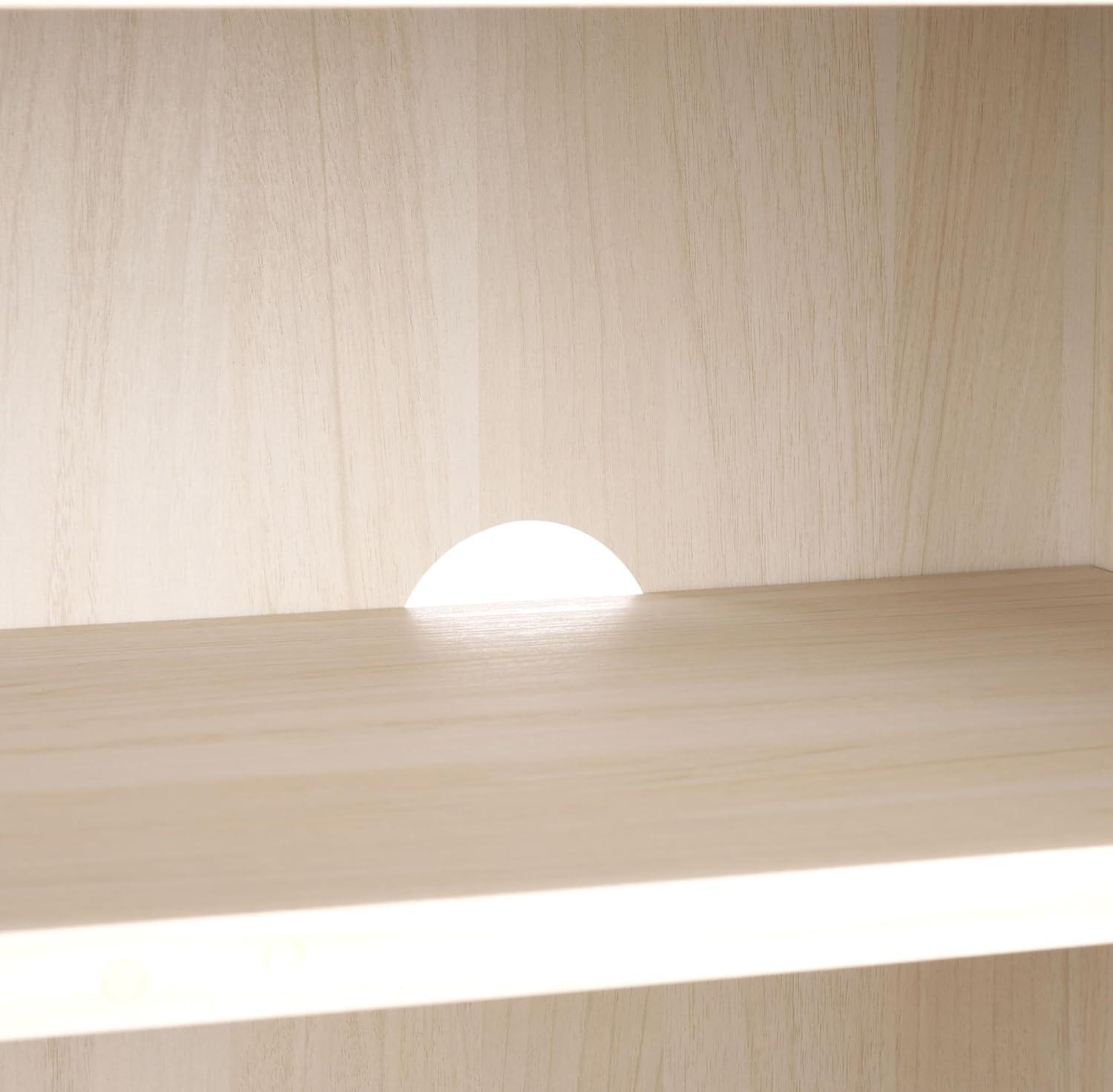 Lylia 4 Door Media Stand - MED9623 - Bleached White/Gold - Safavieh