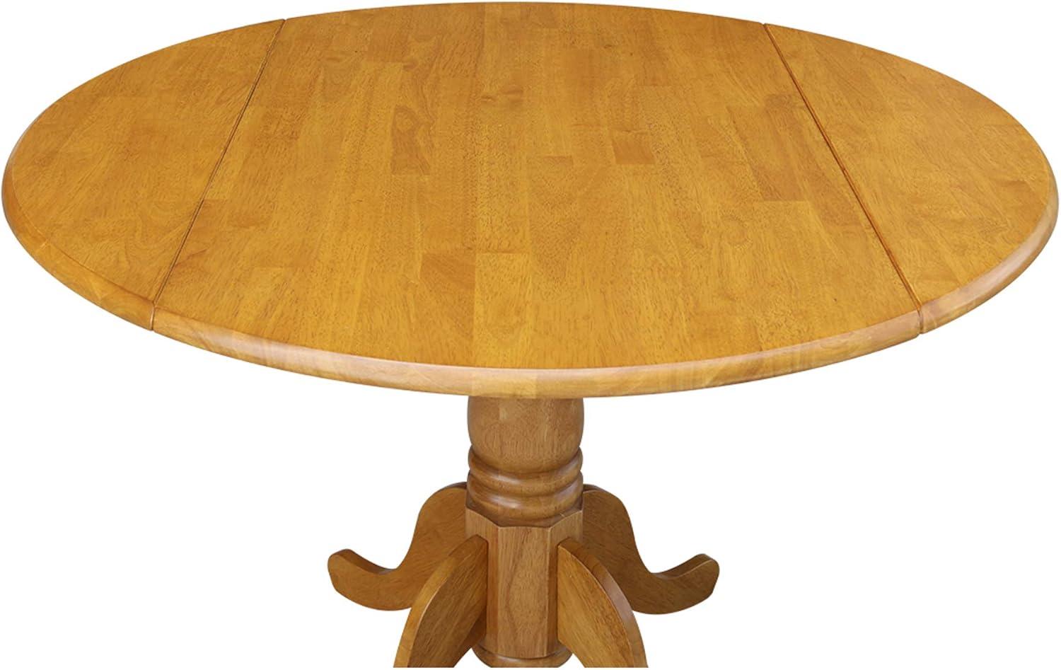 42" Mason Round Dual Drop Leaf Dining Table - International Concepts