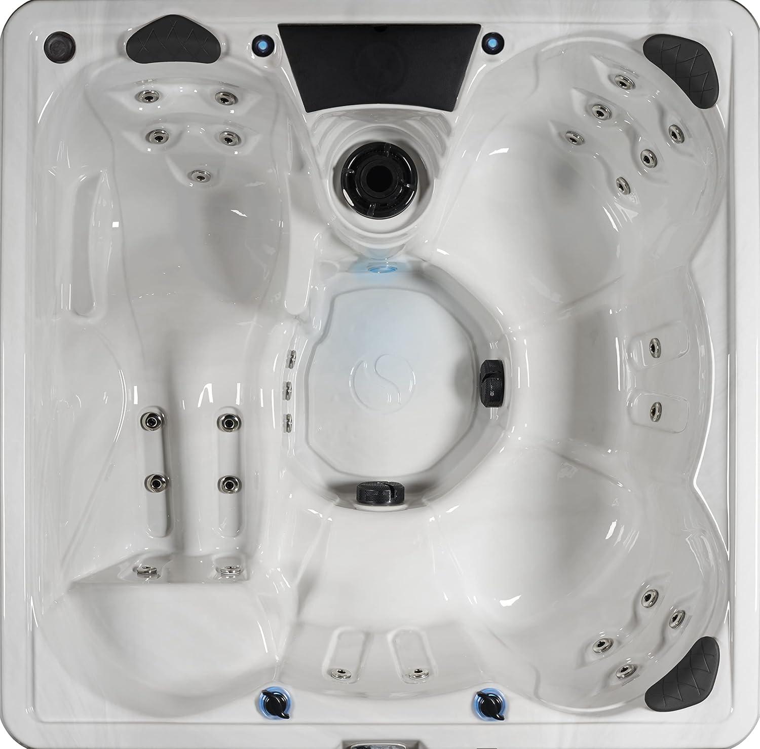 Aqualife® by Strong Spas® Aqualife Edgewater 5-6 Person 28-Jet Acrylic Lounger Hot Tub With Ozonator